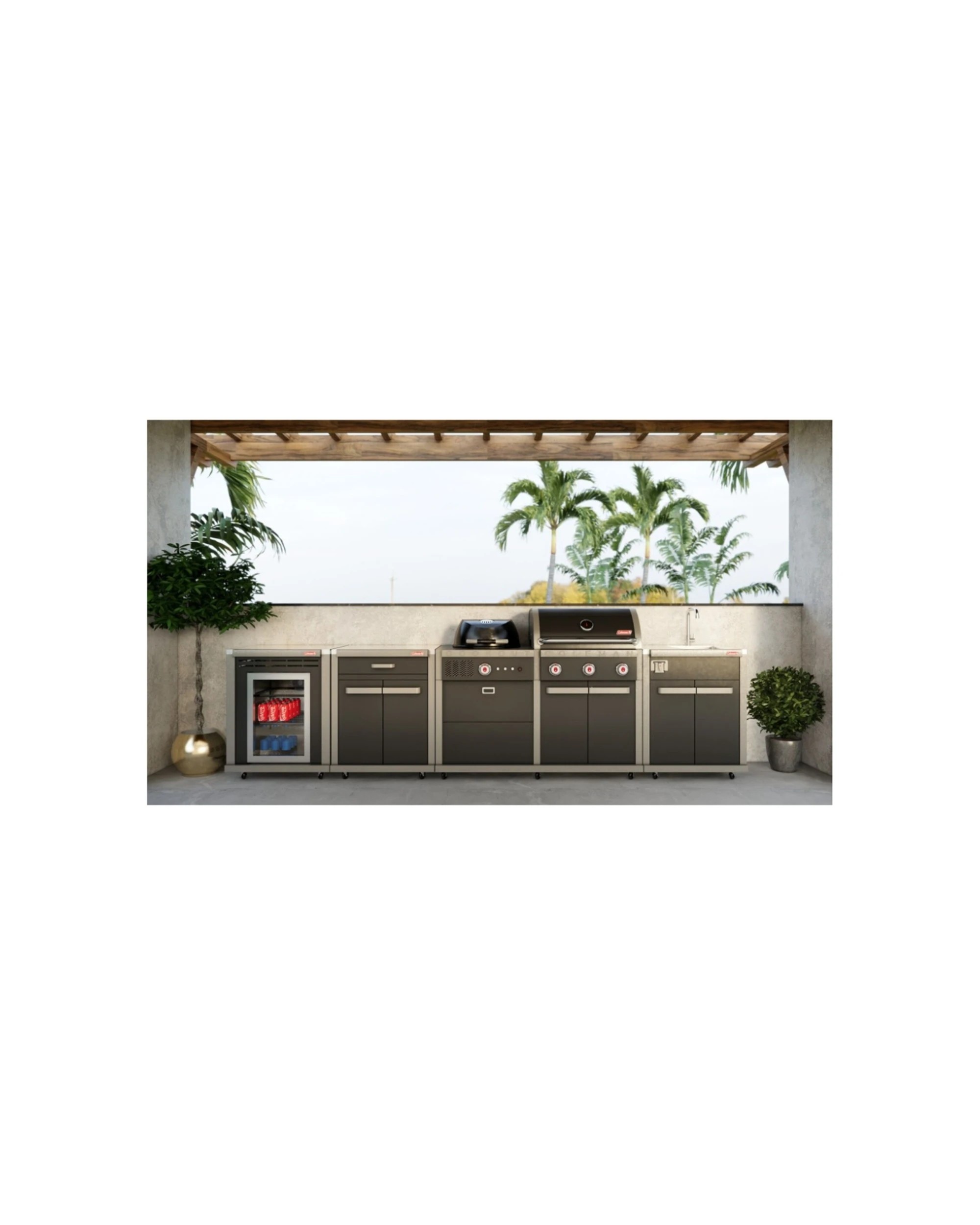 6 Coleman Revolution Dual Fuel Kitchen/Sink Fridge & Storage Modules - Gloss - Black, 6 of 7
