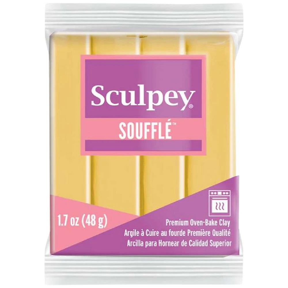 1 Sculpey Souffle Modelling Clay Yellow Ochre 48g, 1 of 3