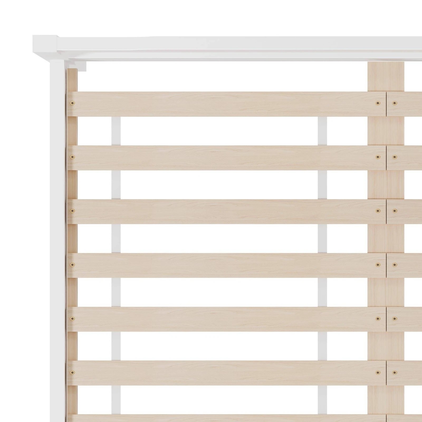 9 Alfordson Bed Frame Wooden Queen Size Mattress Base Platform Timber Dubem - White, 9 of 10