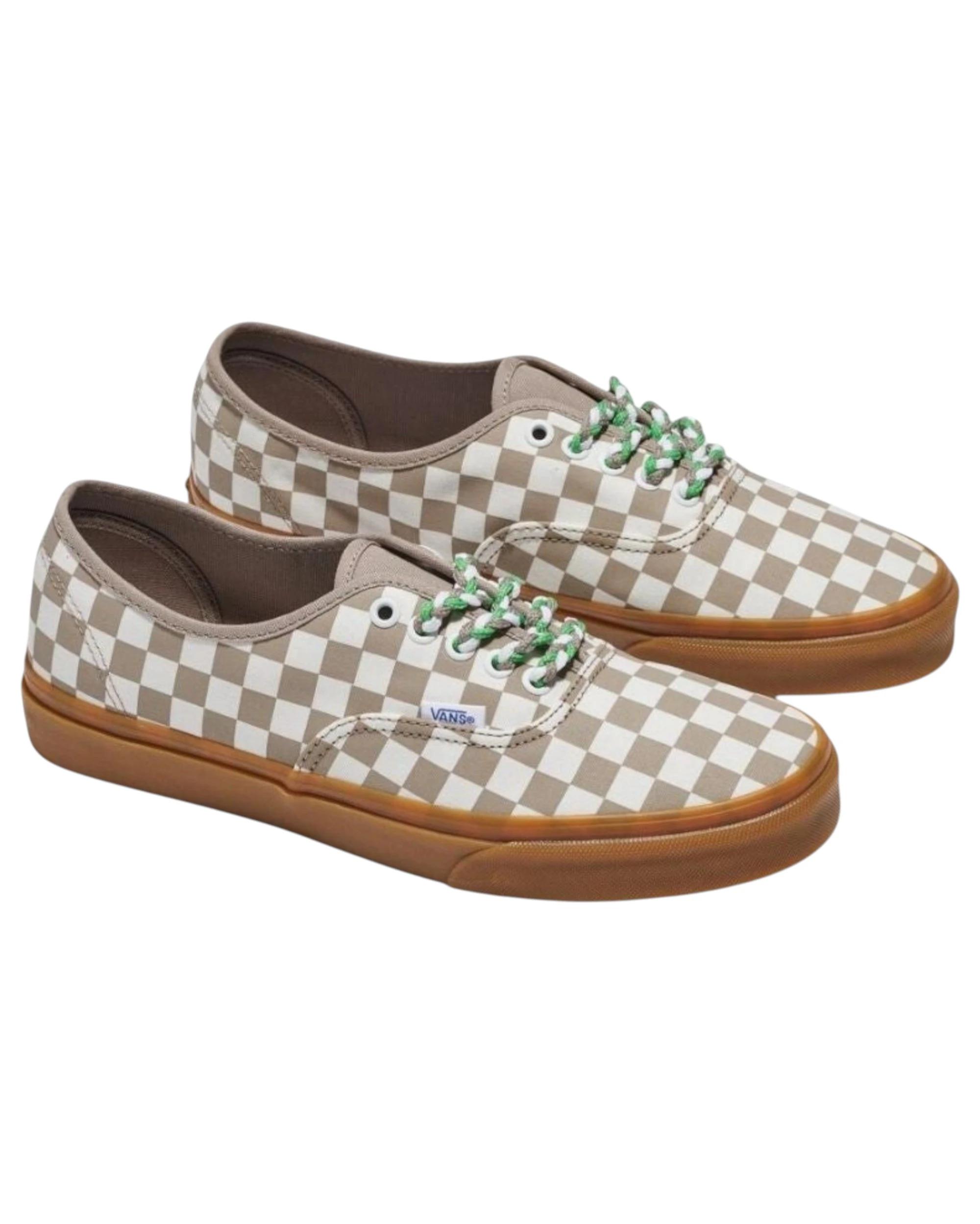 1 Vans Mens Authentic Checkerboard Moon Rock Grey Lace Up Shoes GREY, 1 of 4