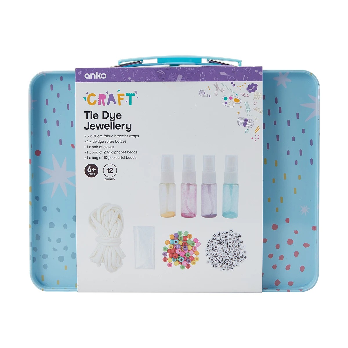 10 12 Piece Tie Dye Jewellery Kit, 10 of 10