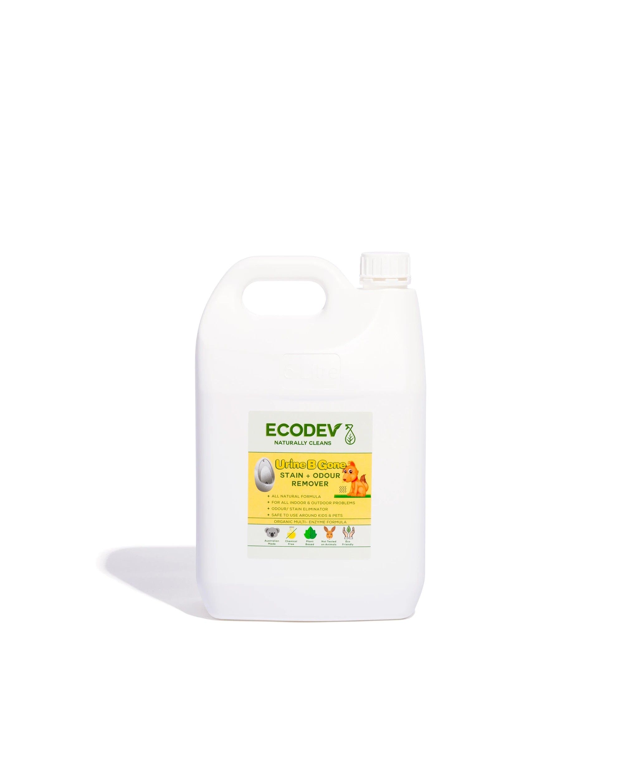 1 Ecodev Urine B Gone Stain And Odour Remover Natural Enzyme Formula 5L, 1 of 1