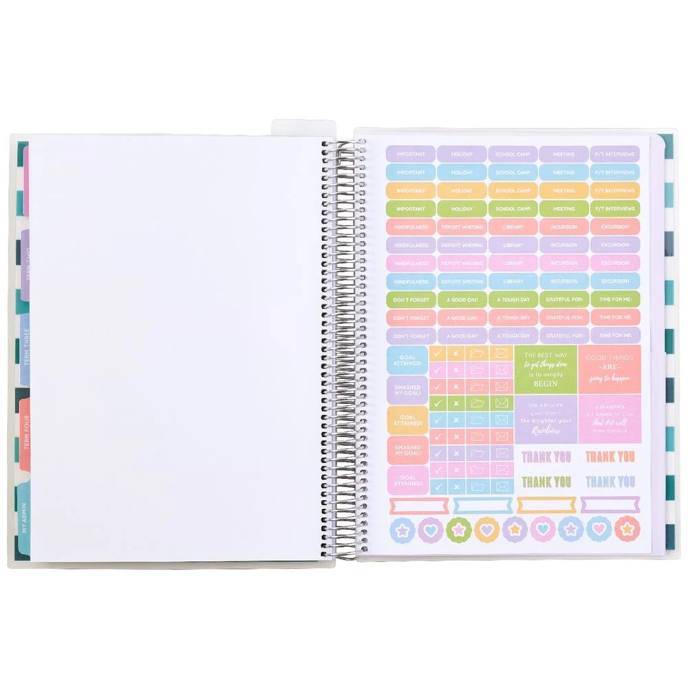 10 Otto A4 Teachers' Undated Planner Teal, 10 of 10