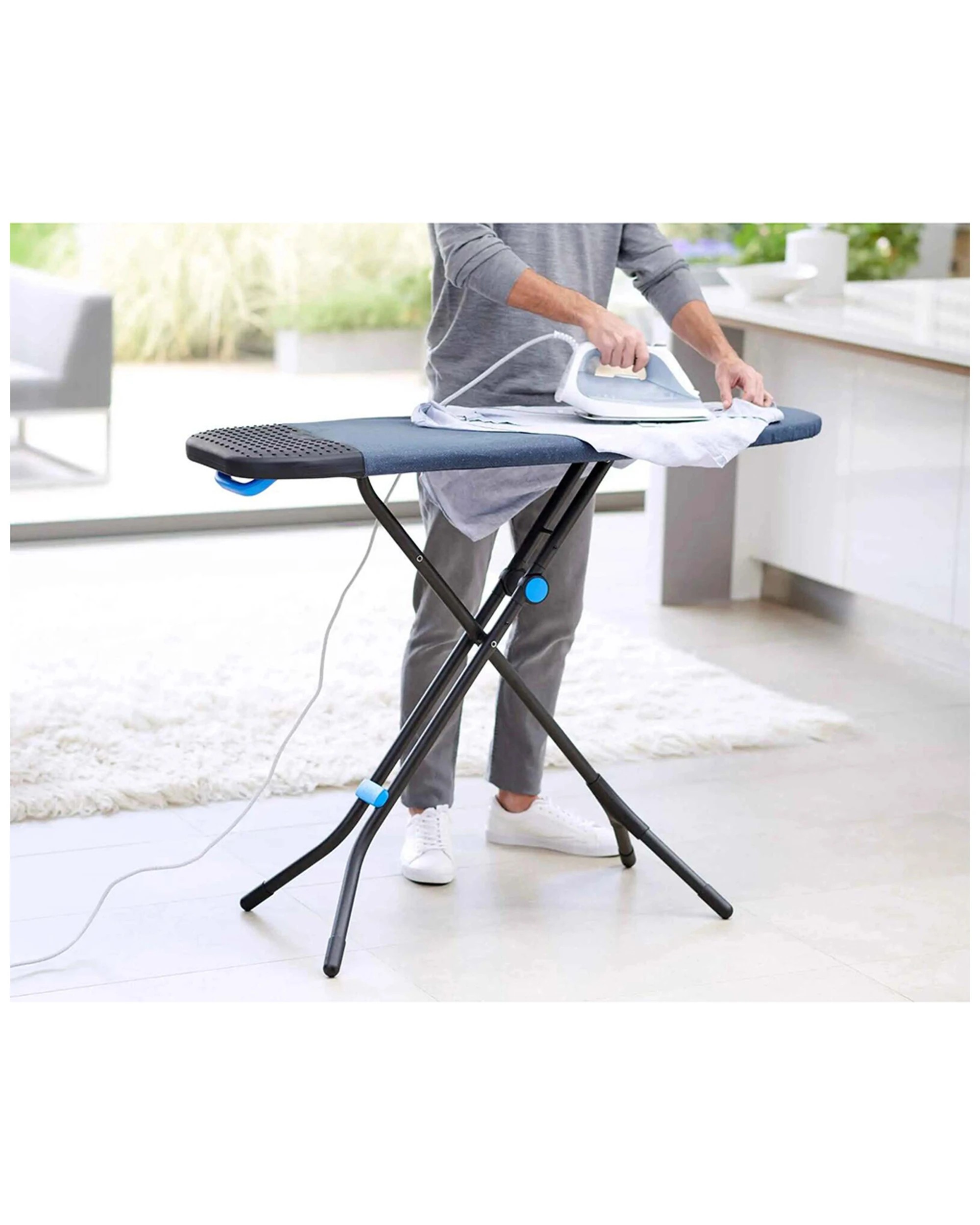 2 Joseph & Joseph Glide Plus Advanced Ironing Board Cover Multi Layer W/ Iron Rest - Blue, 2 of 4
