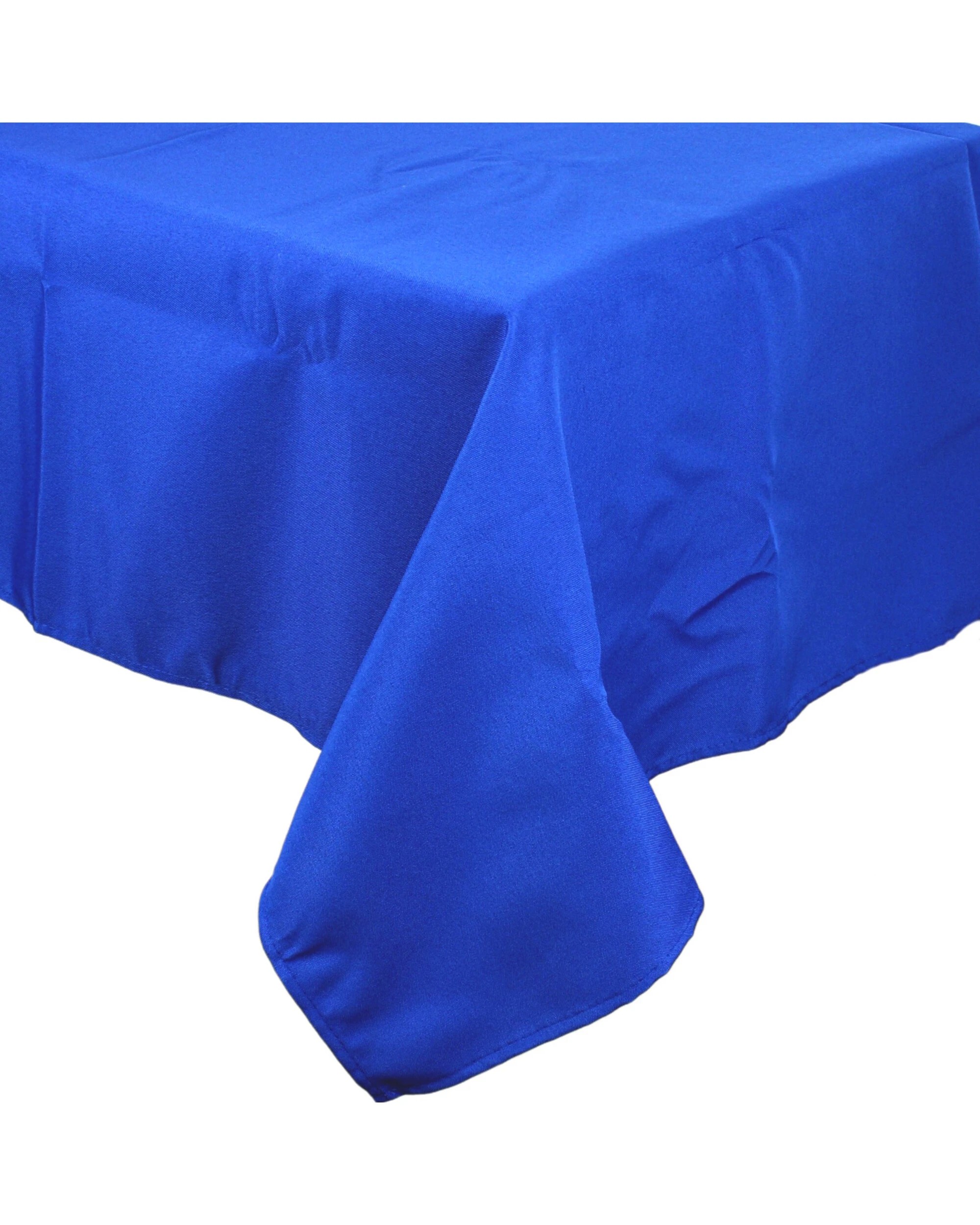 1 Partyrama Elegant Royal Blue Rectangular Fabric Tablecloth 137cm x 243cm - Blue, 1 of 1