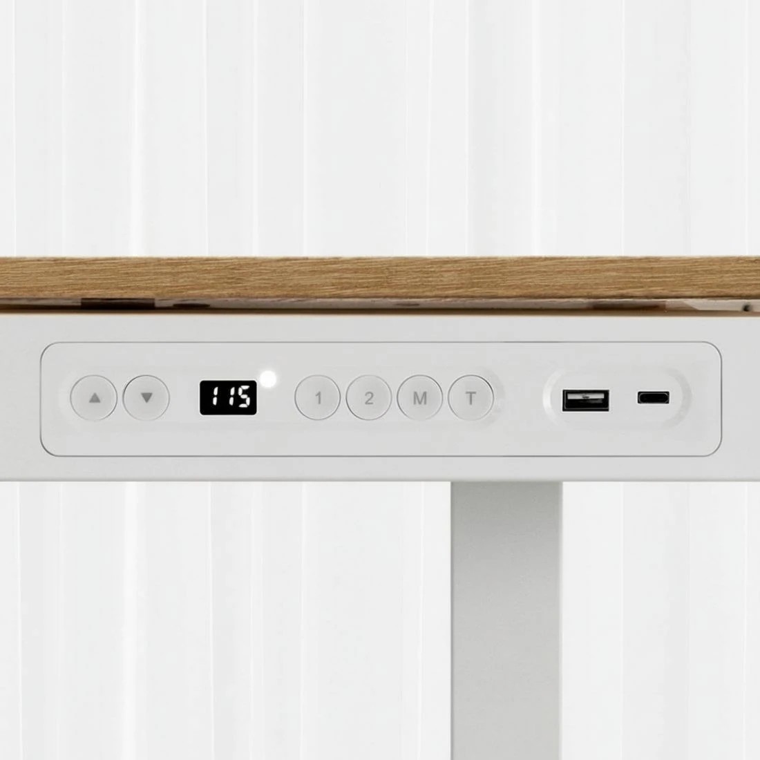 5 Artiss Standing Desk Motorised Electric Desks Drawer 120CM - Brown, 5 of 5