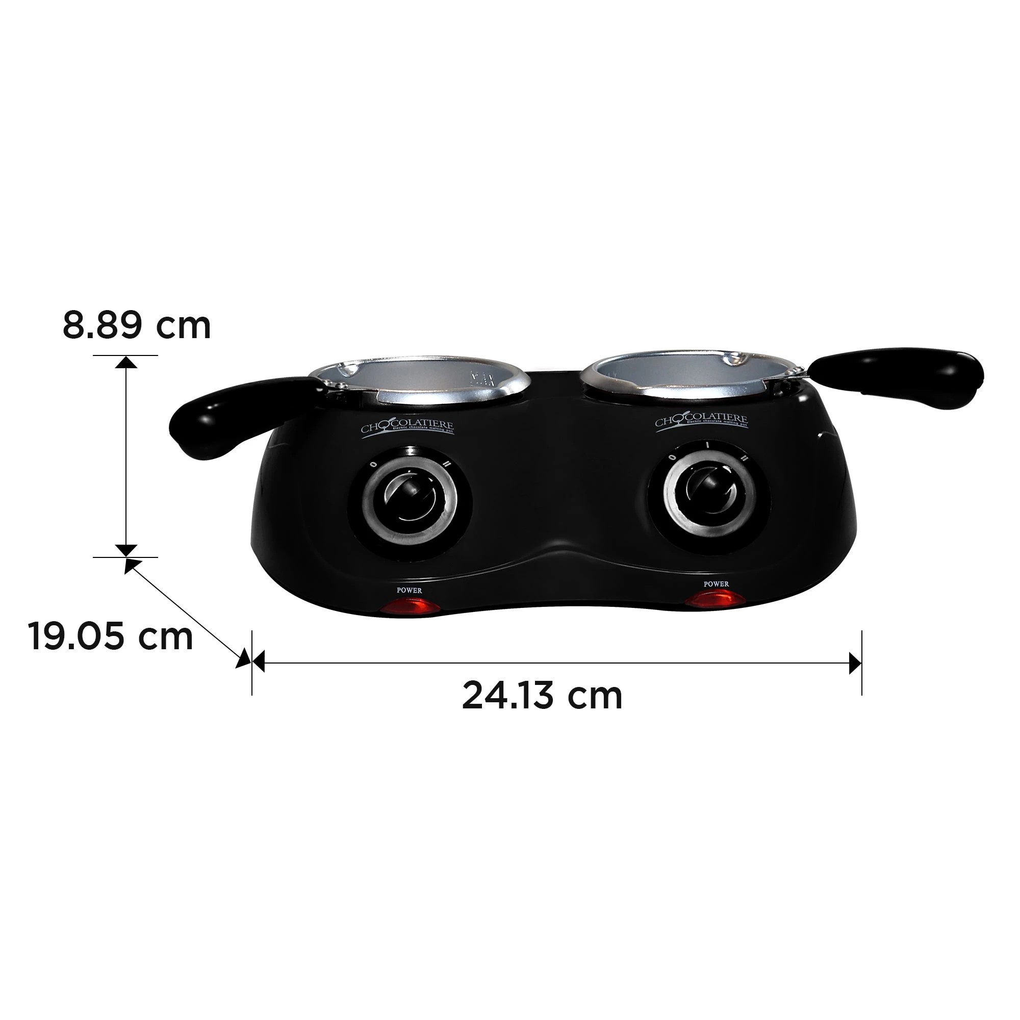 6 Total Chef Deluxe Chocolatiere Dual Chocolate Melter - Black, 6 of 6