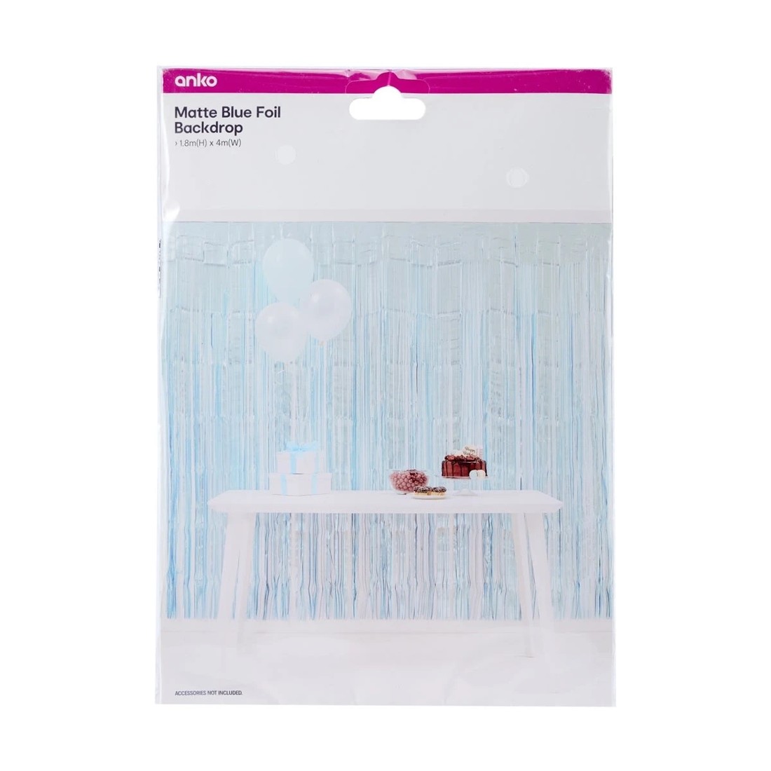 5 Matte Blue Foil Backdrop, 5 of 5