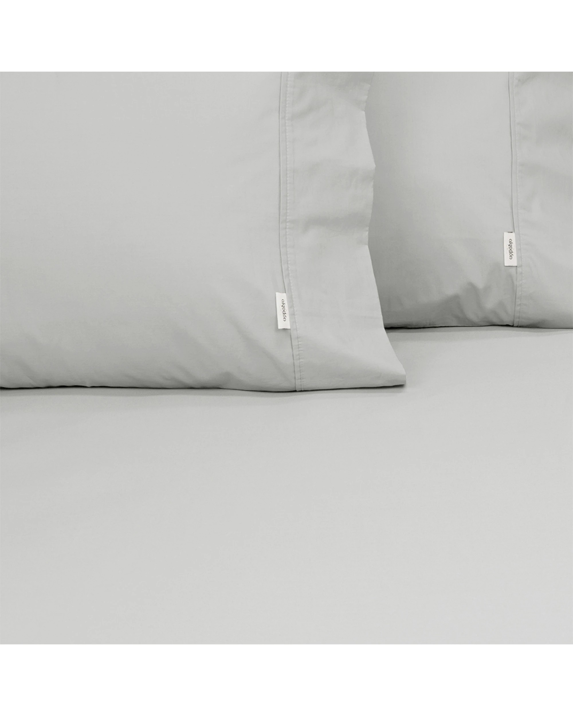 3 Algodon Combo 300TC Cotton Fitted Bed Bedding Sheet Set - King Bed - Silver, 3 of 4