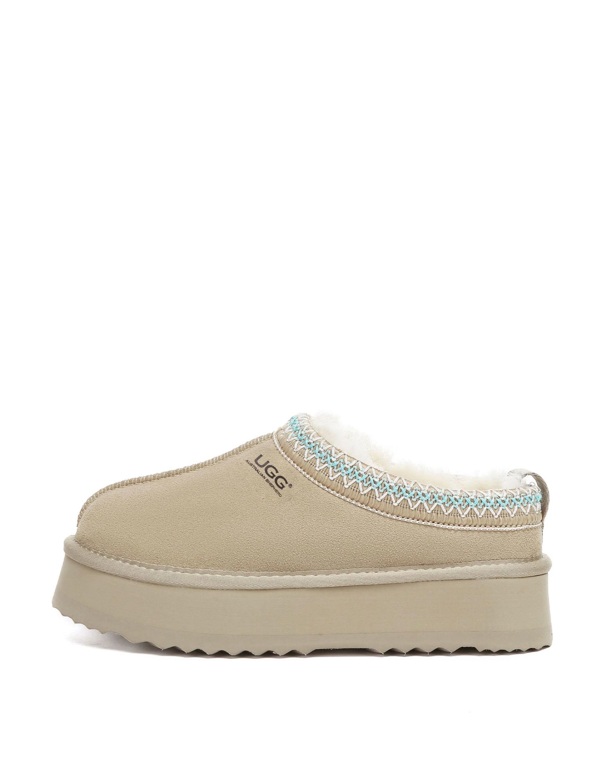 4 Australian Shepherd UGG Unisex Ventus Cow Suede Platform SAND, 4 of 5