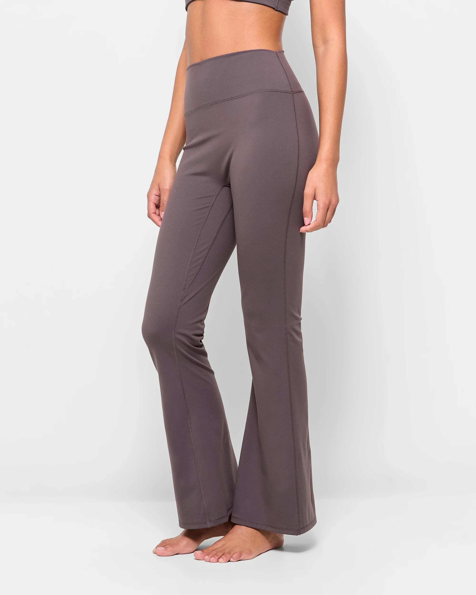 3 Target Active Studio Soft Yoga Flare Pants HICKORY, 3 of 5