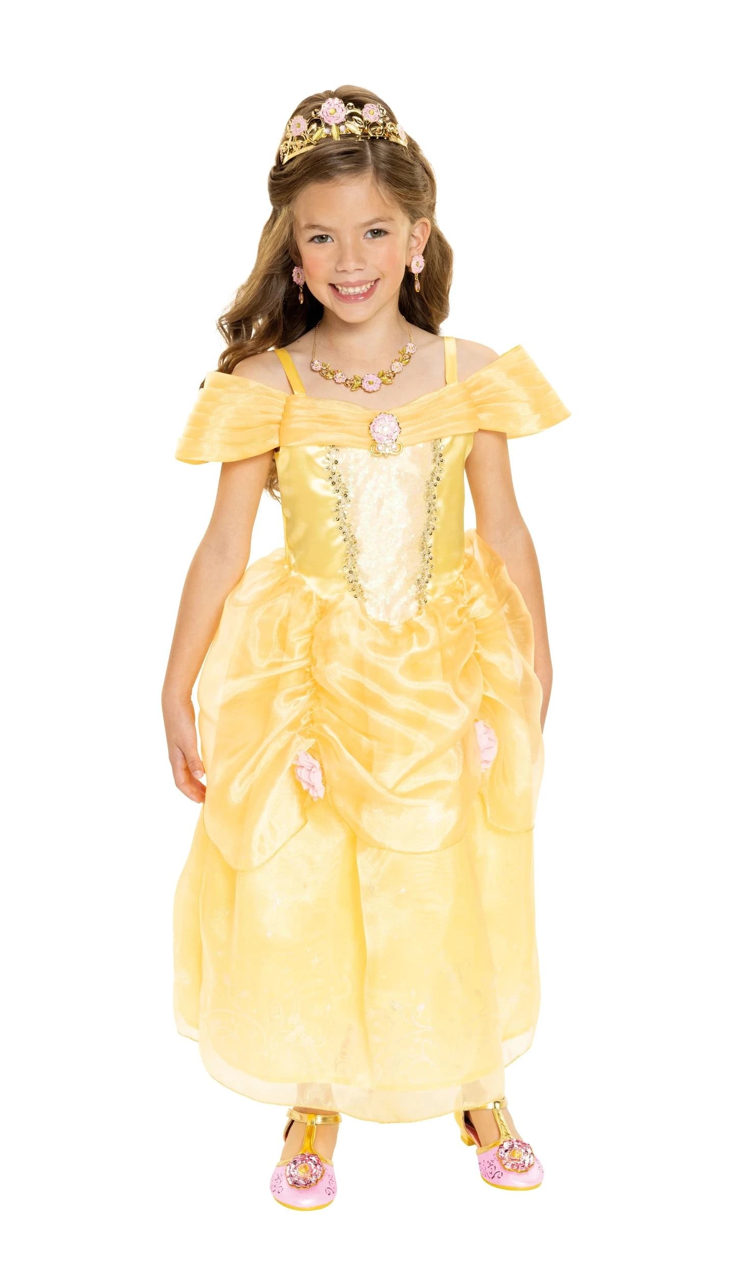 3 Disney Princess Belle Kids Costume - Ages 4 - Yellow, 3 of 3