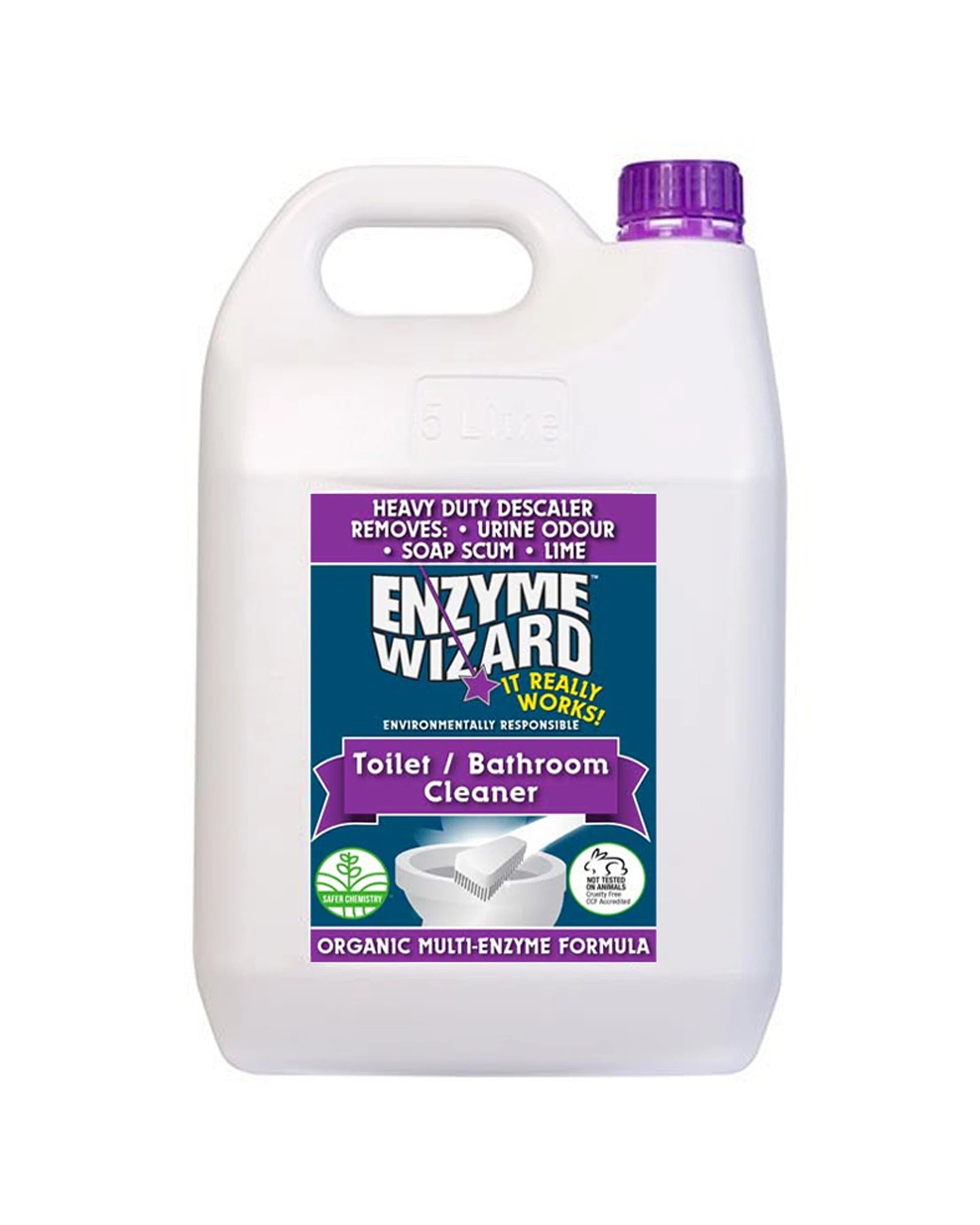 1 Enzyme Wizard Toilet Bathroom Cleaner 5L Septic Safe - Multi, 1 of 1