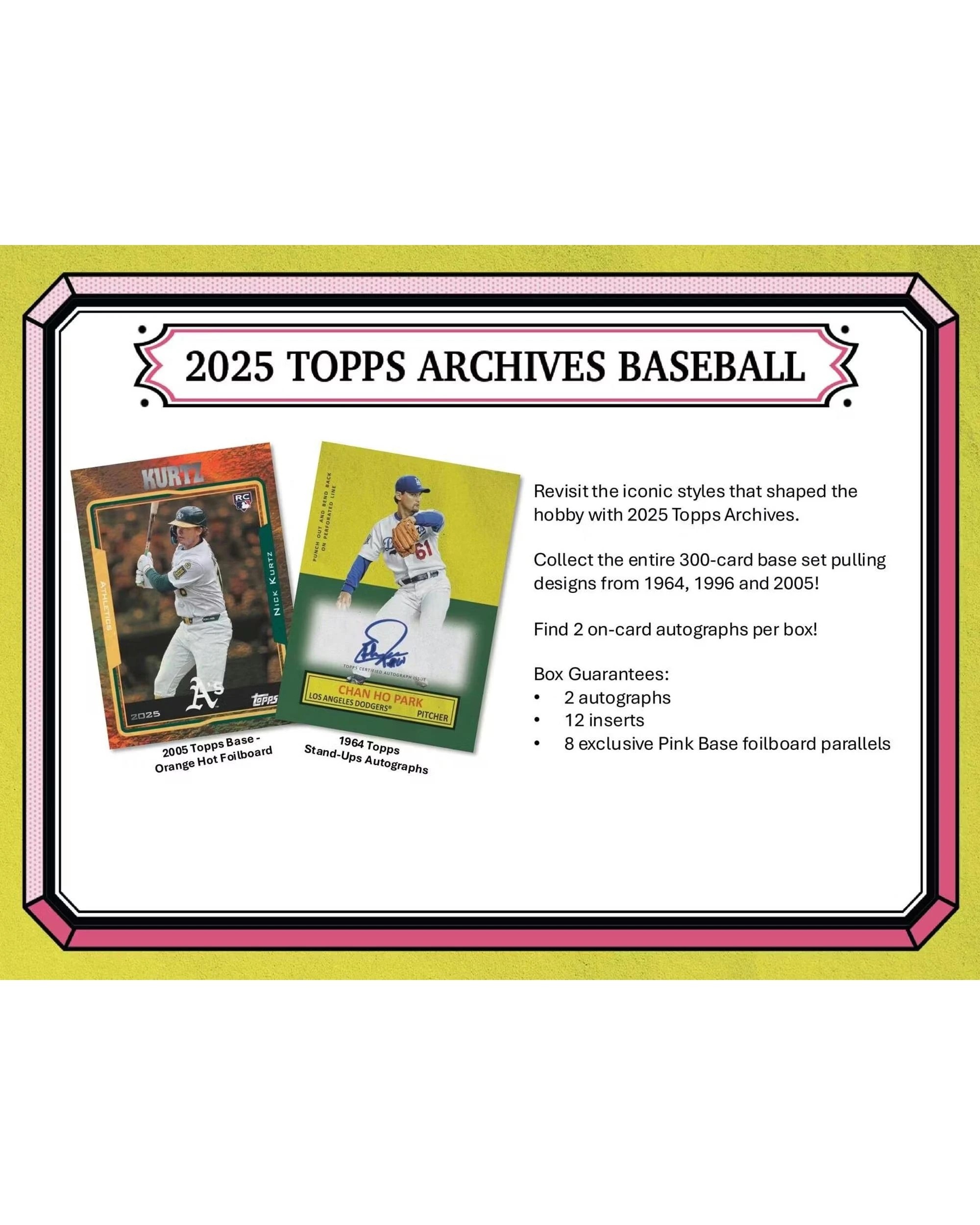 2 Topps MLB 2025 Archives Baseball Hobby Pack, 2 of 10
