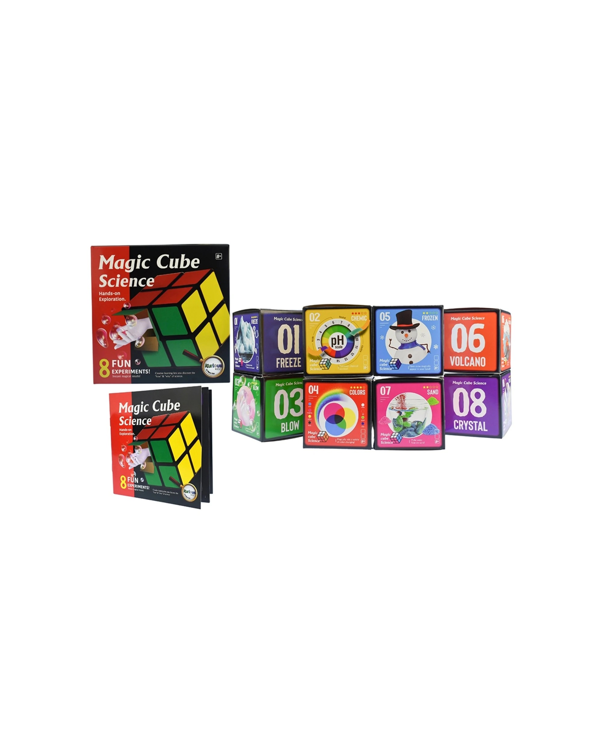 2 Kaper Kidz Magic Cube Science Kit Kids Toy 8 Experiments Educational Set - Multi, 2 of 8