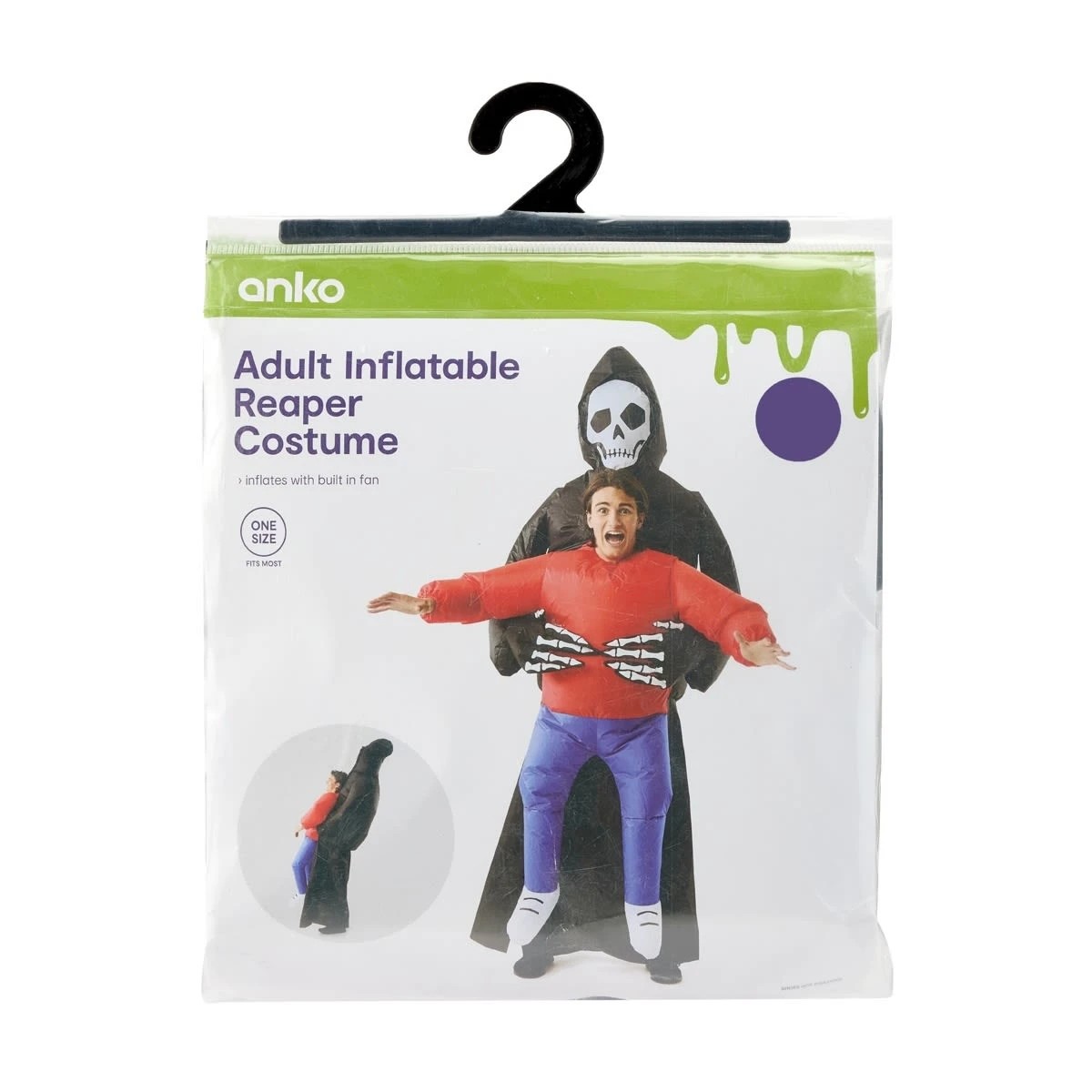 8 Inflatable Reaper Costume - Adult, 8 of 8