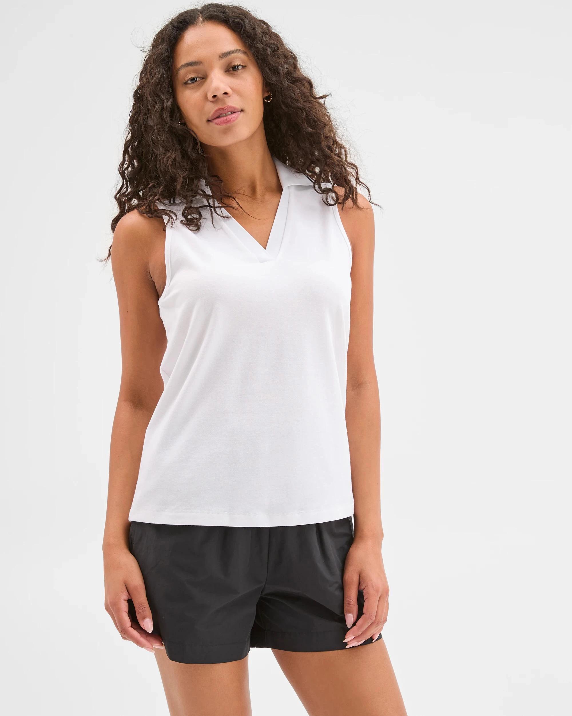 2 Target Active Polo Tank Top WHITE, 2 of 5