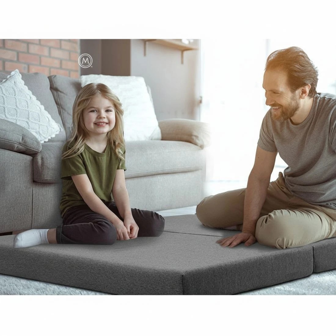 4 Giselle Bedding Foldable Mattress Folding Foam Double - Double Bed - Grey, 4 of 5