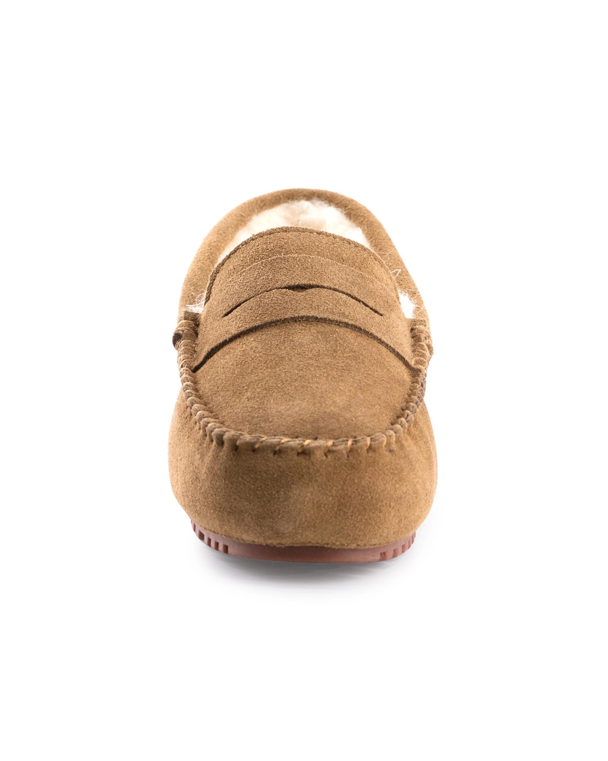 3 Aus Wooli Hand Stitched Women Sheepskin Moccasin - Byronbay TAN, 3 of 6