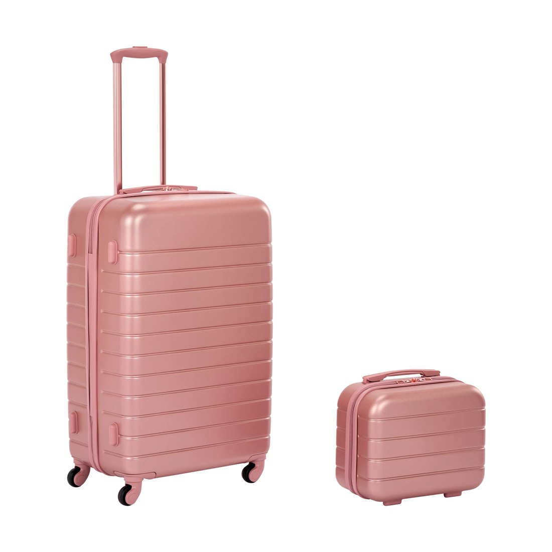 1 2 Piece Luggage Set - Rose Gold, 1 of 9