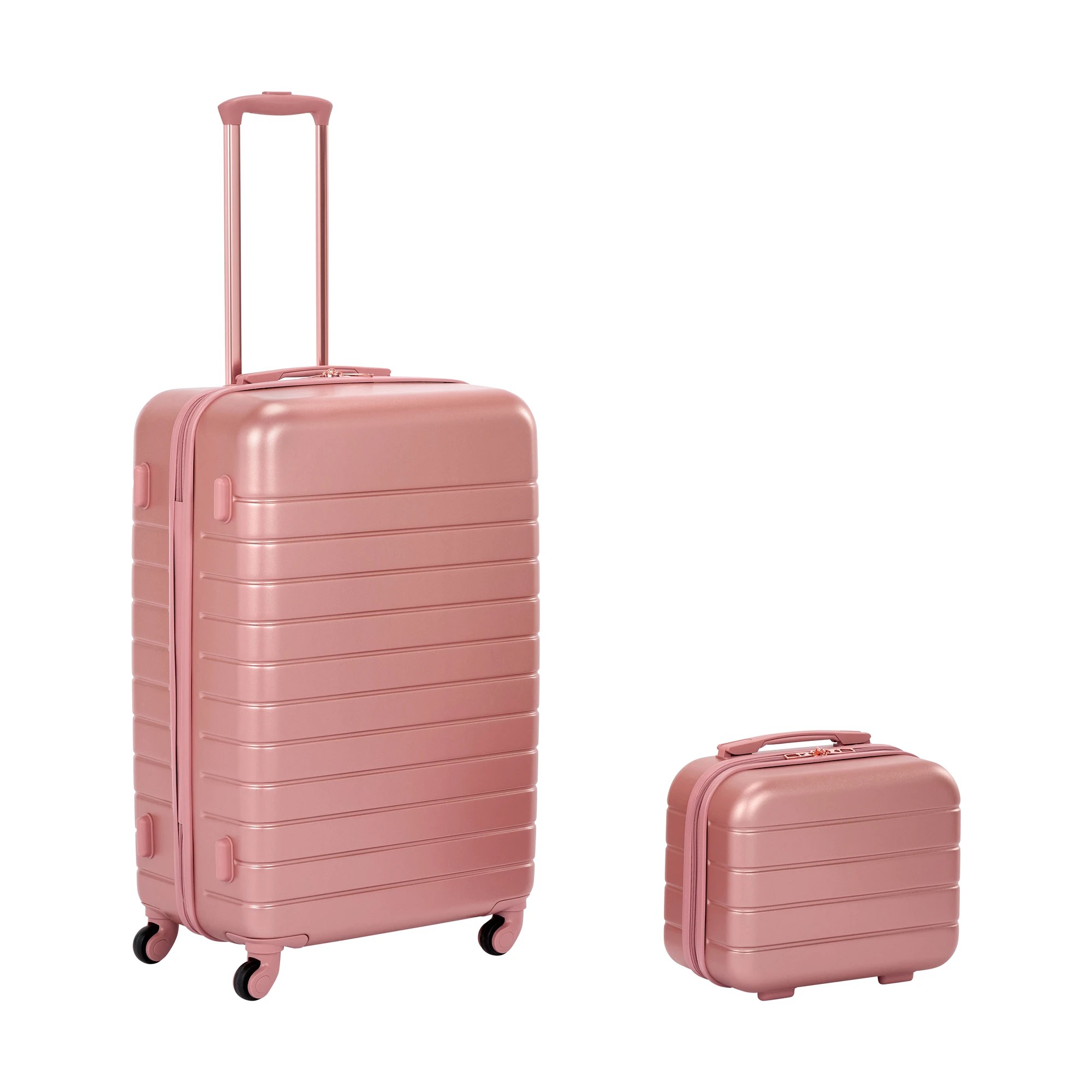 1 2 Piece Luggage Set - Rose Gold, 1 of 9