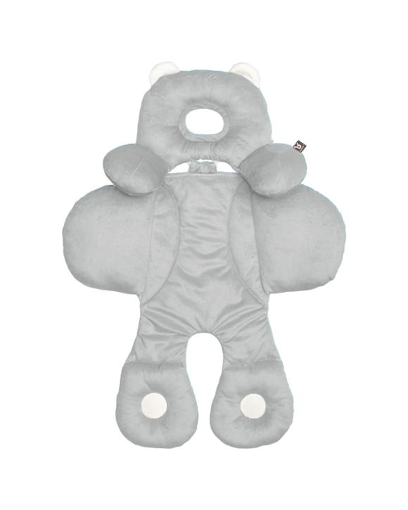 Benbat Infant Baby Head & Body Support Pillow Reversible Sides - Grey