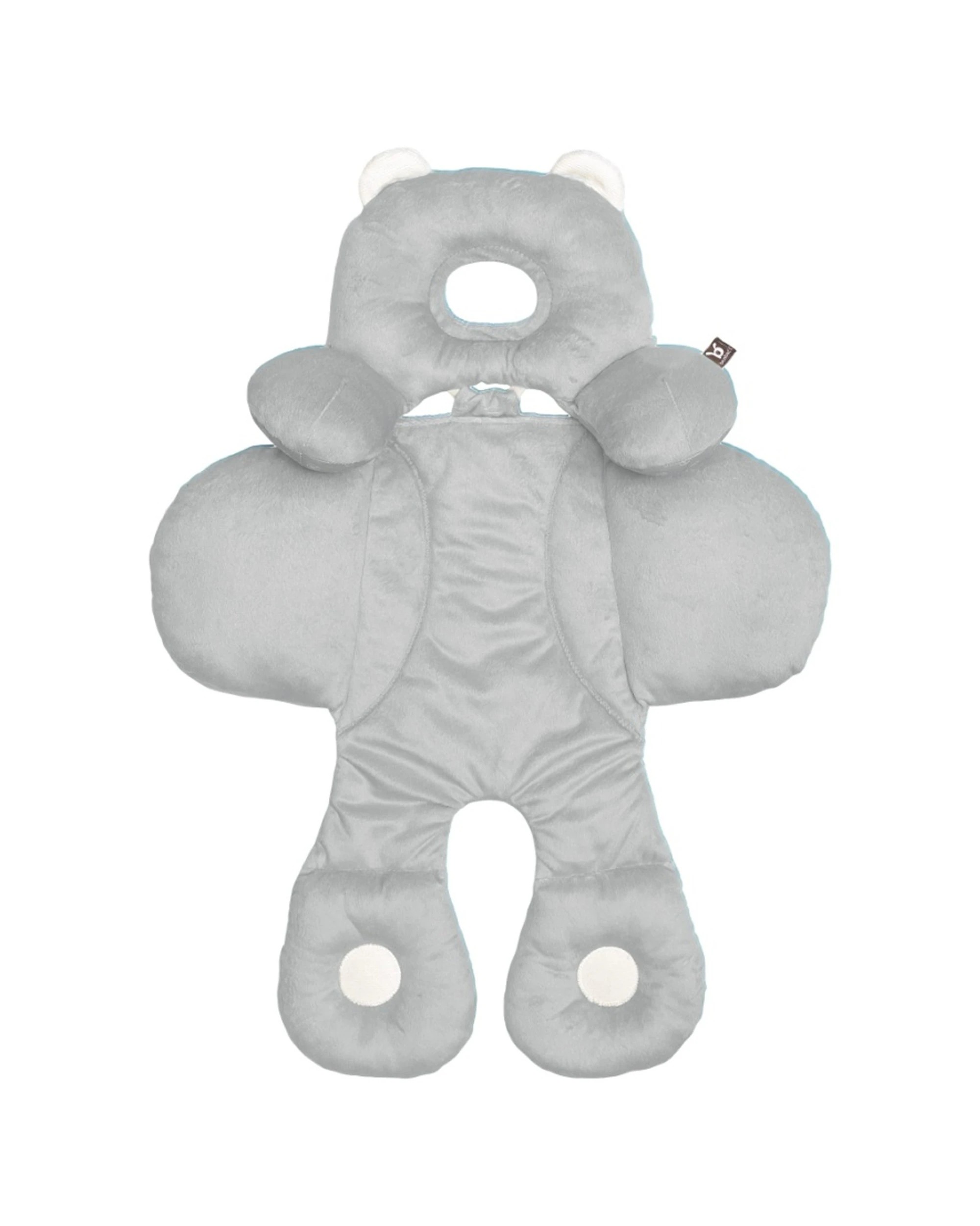 1 Benbat Infant Baby Head & Body Support Pillow Reversible Sides - Grey, 1 of 1