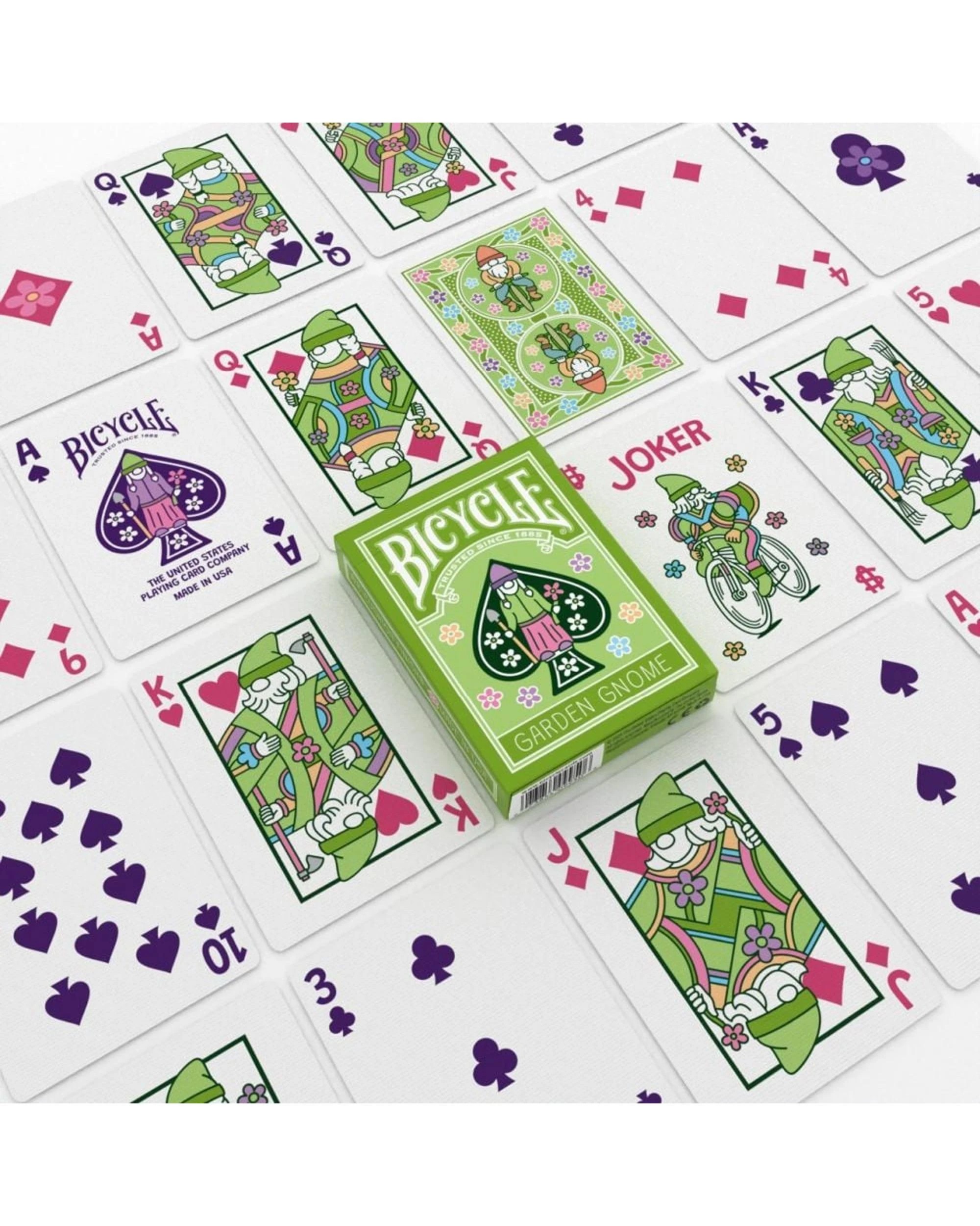 10 Bicycle Garden Gnome Playing Cards, 10 of 10