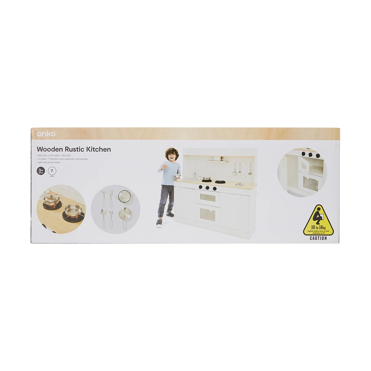 10 7 Piece Wooden Rustic Kitchen Playset, 10 of 10