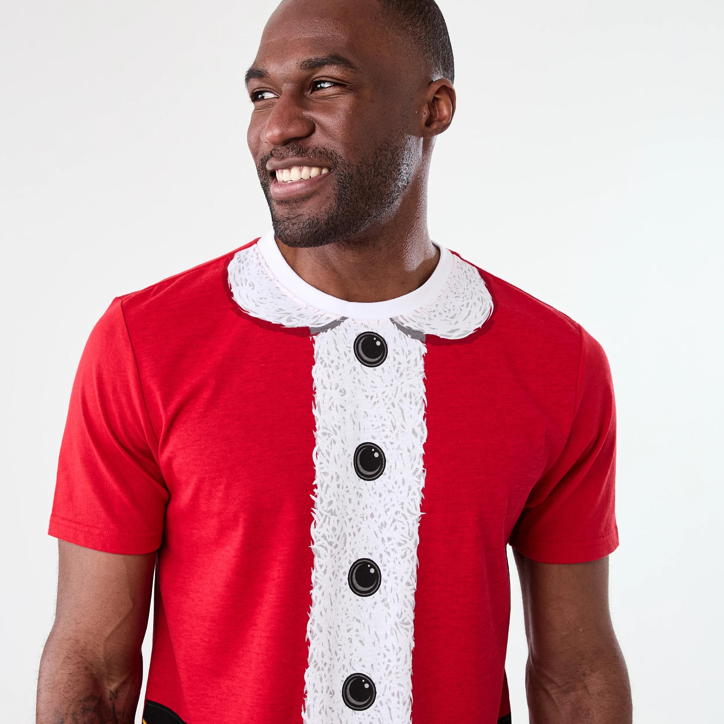 4 Christmas Knit Shorts Pyjama Set SANTA SUIT CLASSIC, 4 of 7