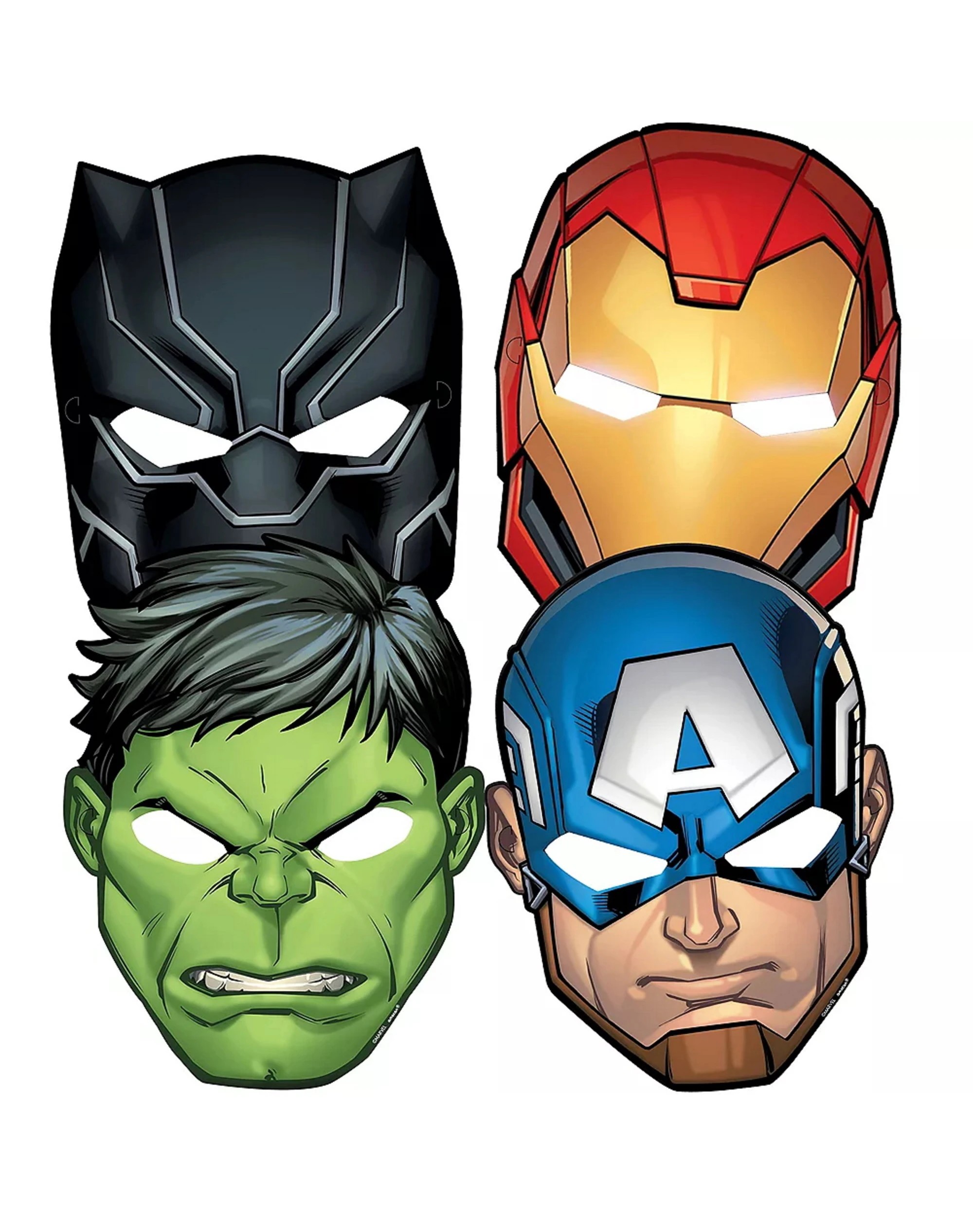 1 Marvel Avengers Marvel Powers Unite Party Masks Pack of 8, 1 of 1