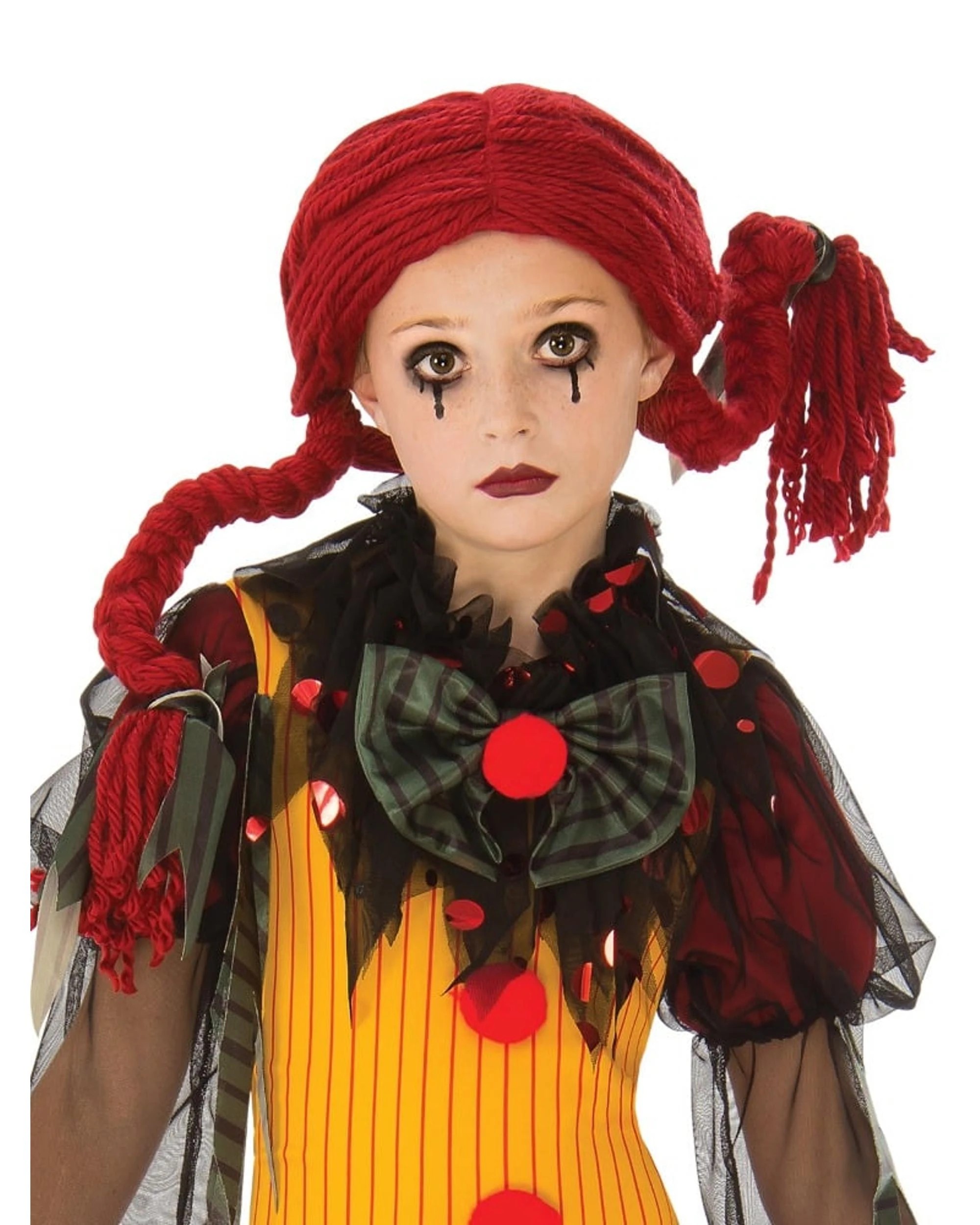 2 Zombie Girl Clown Child Costume Size M 5-7 Years, 2 of 4