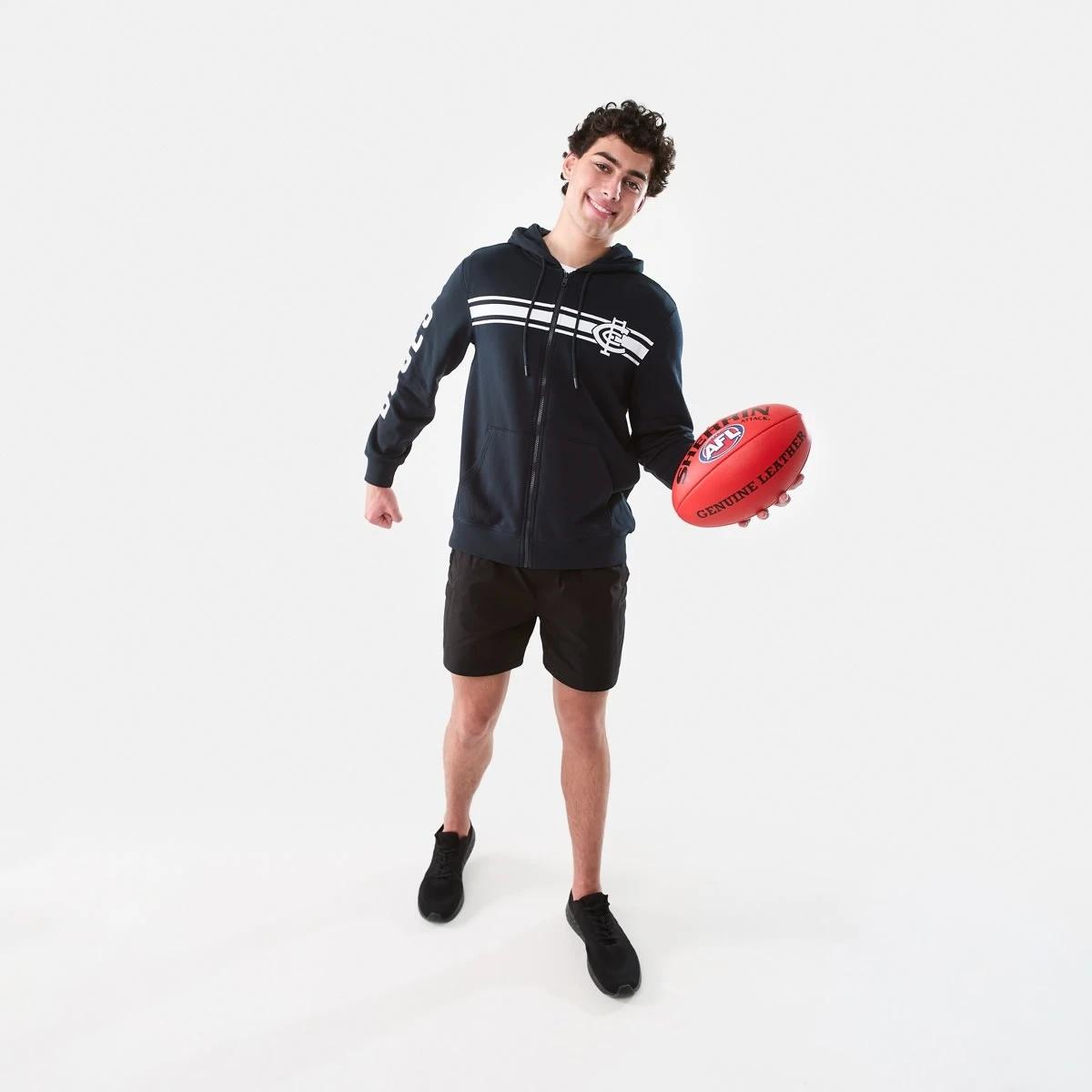 1 Official AFL Adult Zip Through Hoodie Carlton, 1 of 10