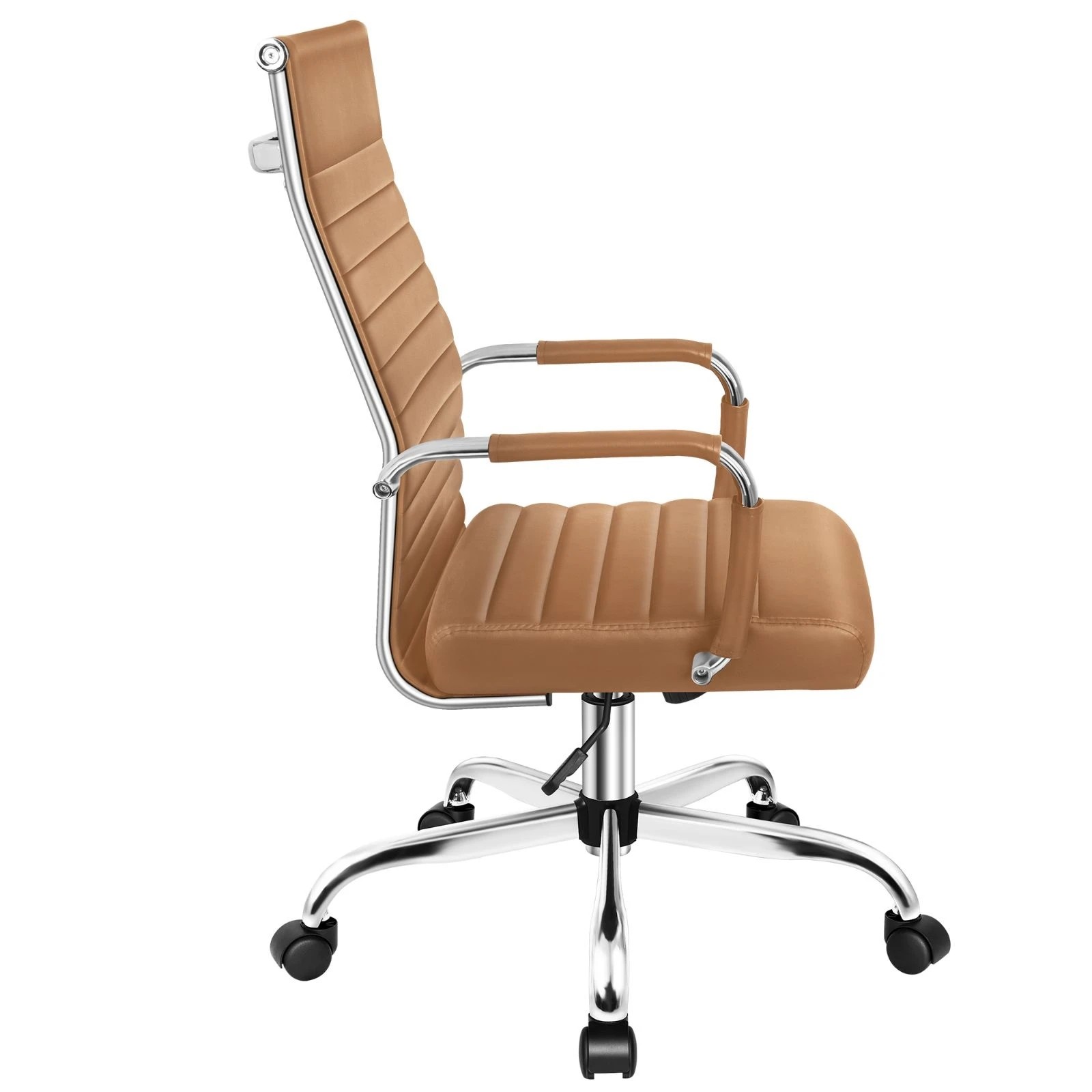 5 Alfordson Office Chair Executive Padded Seat Ergonomic Computer Study Gaming - Brown, 5 of 10