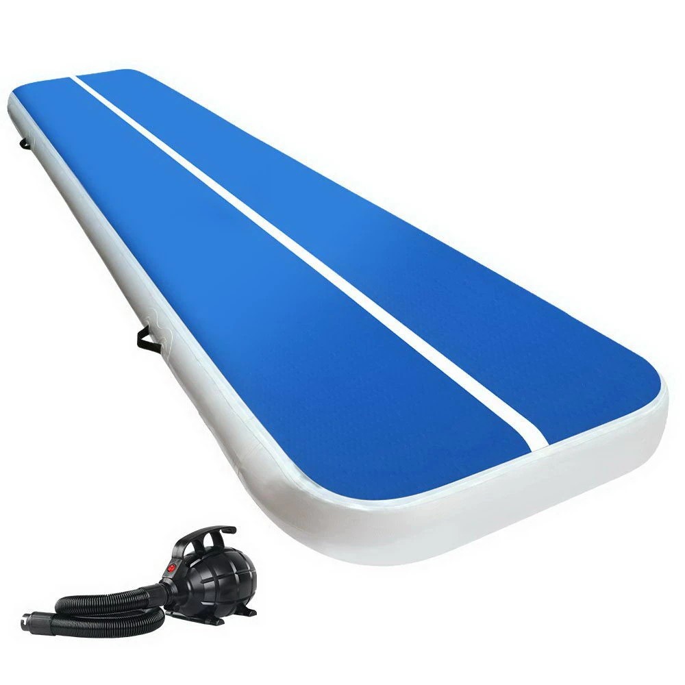 1 Everfit 4M Air Track Gymnastics Tumbling Exercise Yoga Mat W/ Pump - Multi, 1 of 7