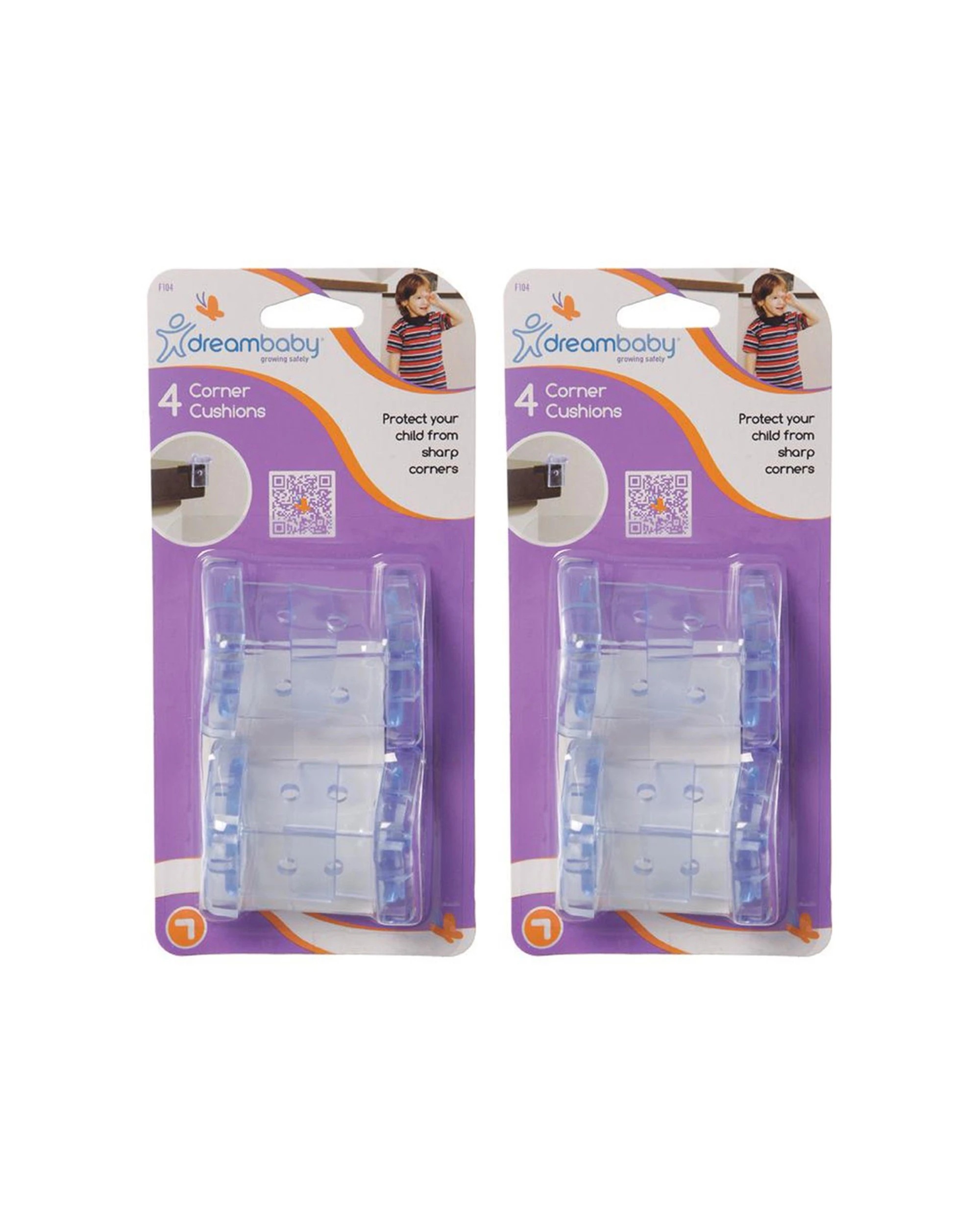 1 Dreambaby 8pc Baby Safety Corner Cushions - Clear, 1 of 6