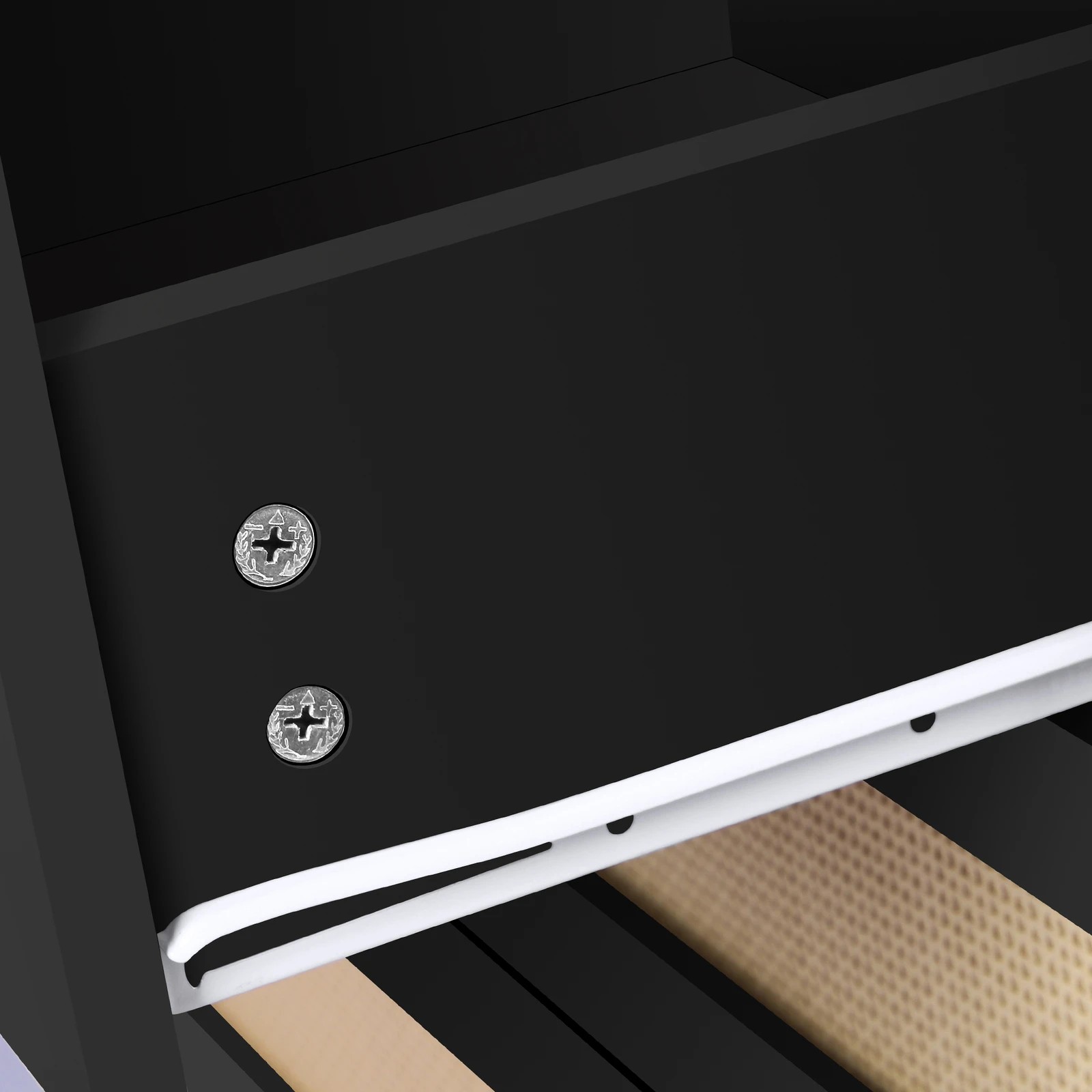 6 Alfordson 5 Chest of Drawers Rattan Cabinet Dresser - Black, 6 of 8