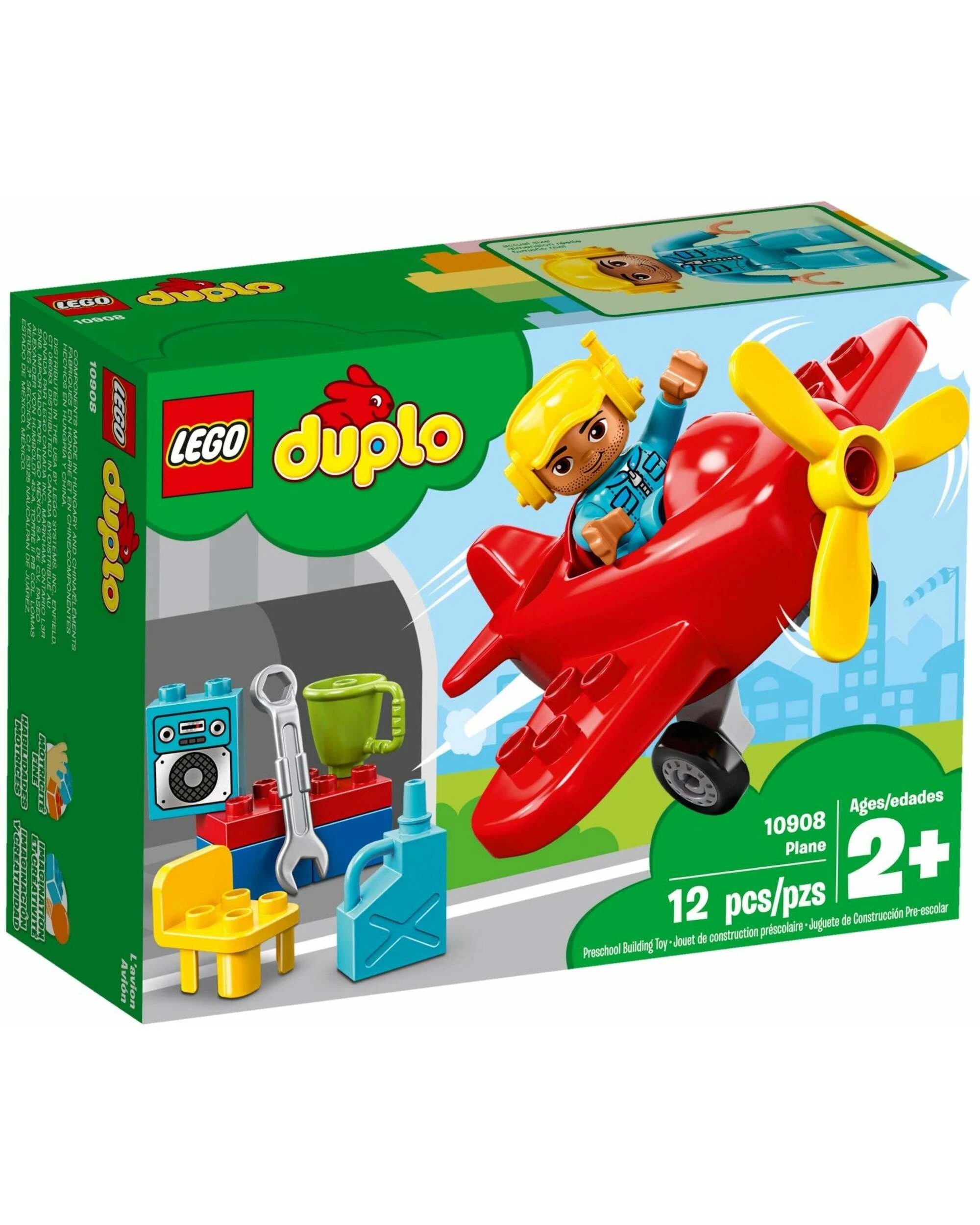 1 LEGO 10908 DUPLO Plane Toy for Toddlers with Pilot Figure, 1 of 5
