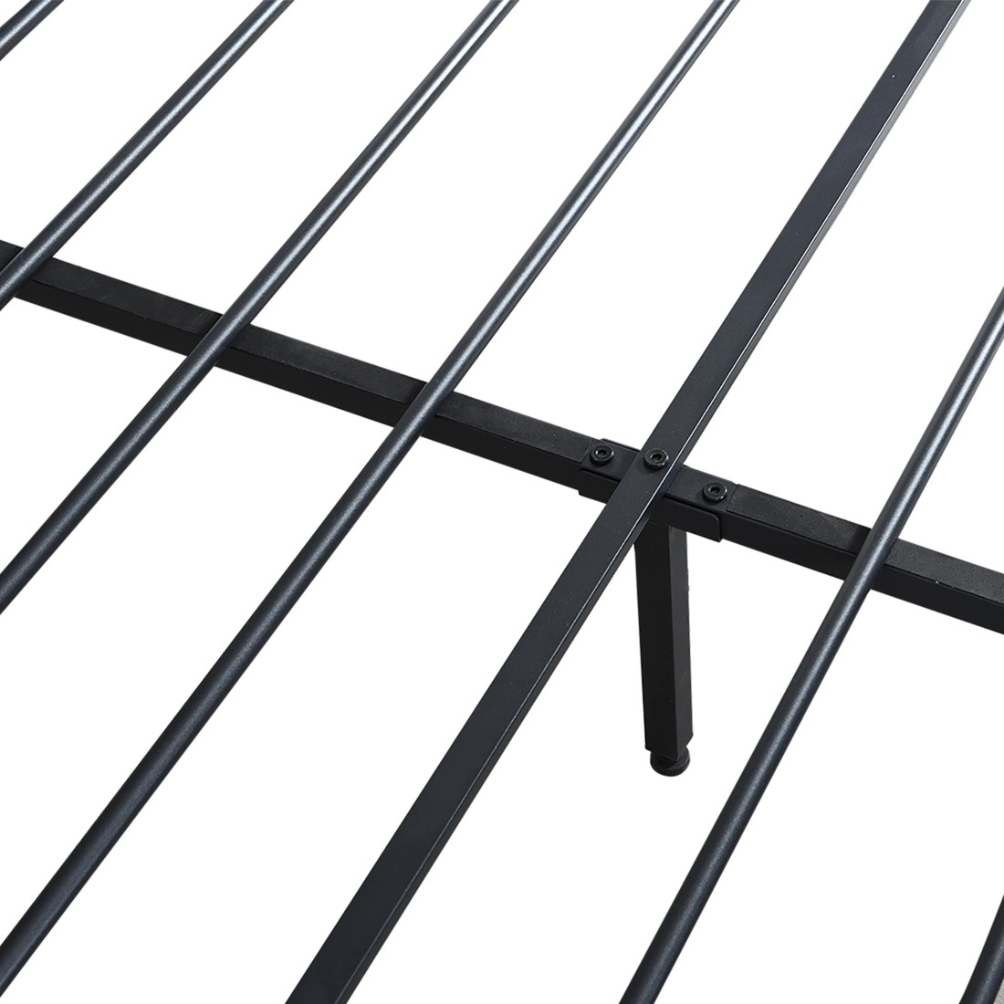 4 Levede D Size Bed Frame PU with LED and Charging Station, 4 of 5