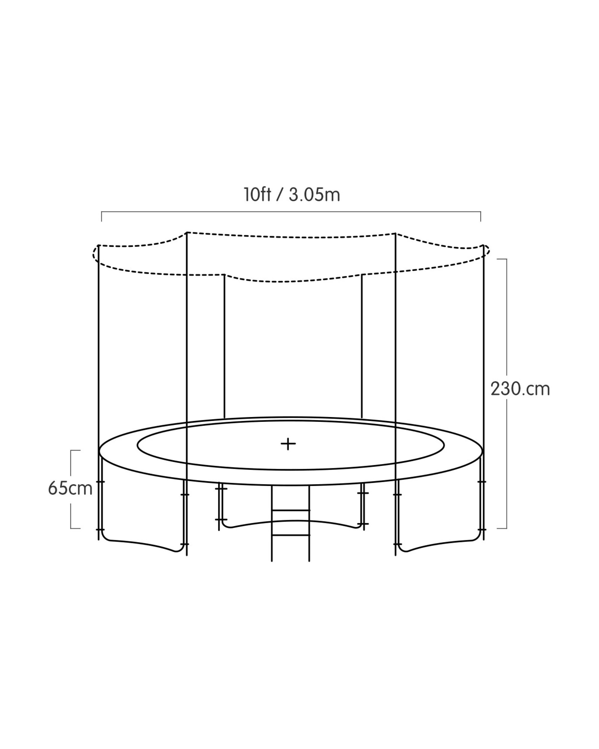 2 Kahuna Blizzard 10 ft Trampoline with Basketball Set - Pink, 2 of 7