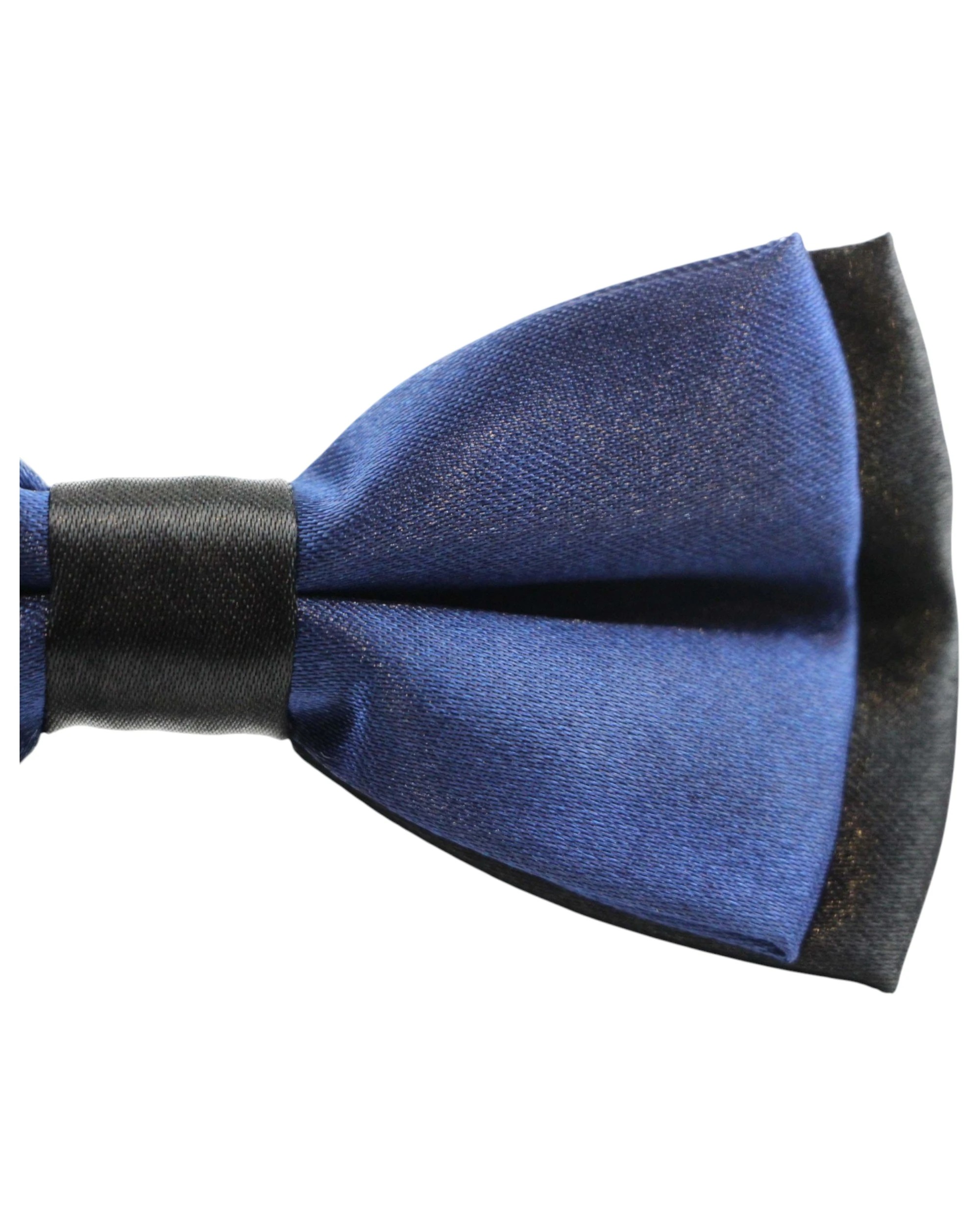 3 Zasel Boys Navy Two Tone Layer Bow Tie - Multi, 3 of 3
