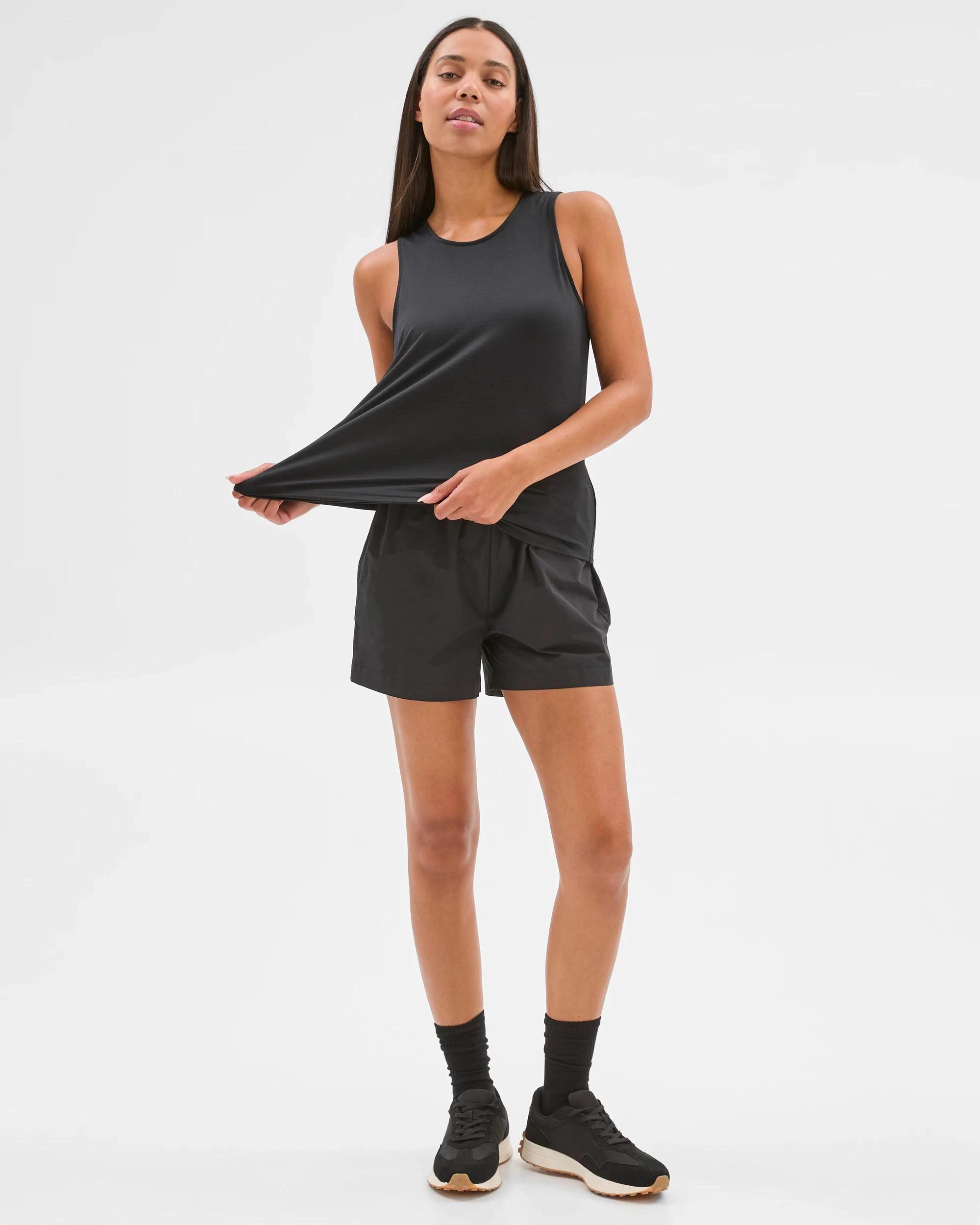 1 Target Active Wrap Back Running Tank Top BLACK, 1 of 5