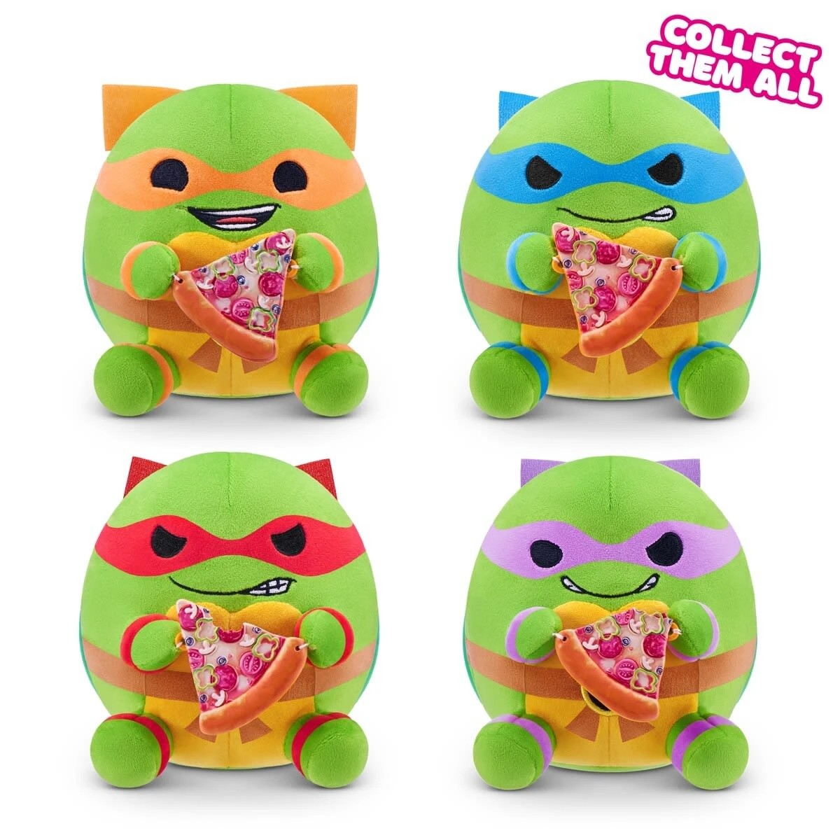 3 13cm Zuru Snackles Nickelodeon Teenage Mutant Ninja Turtles Edition Plush Toy - Assorted, 3 of 8