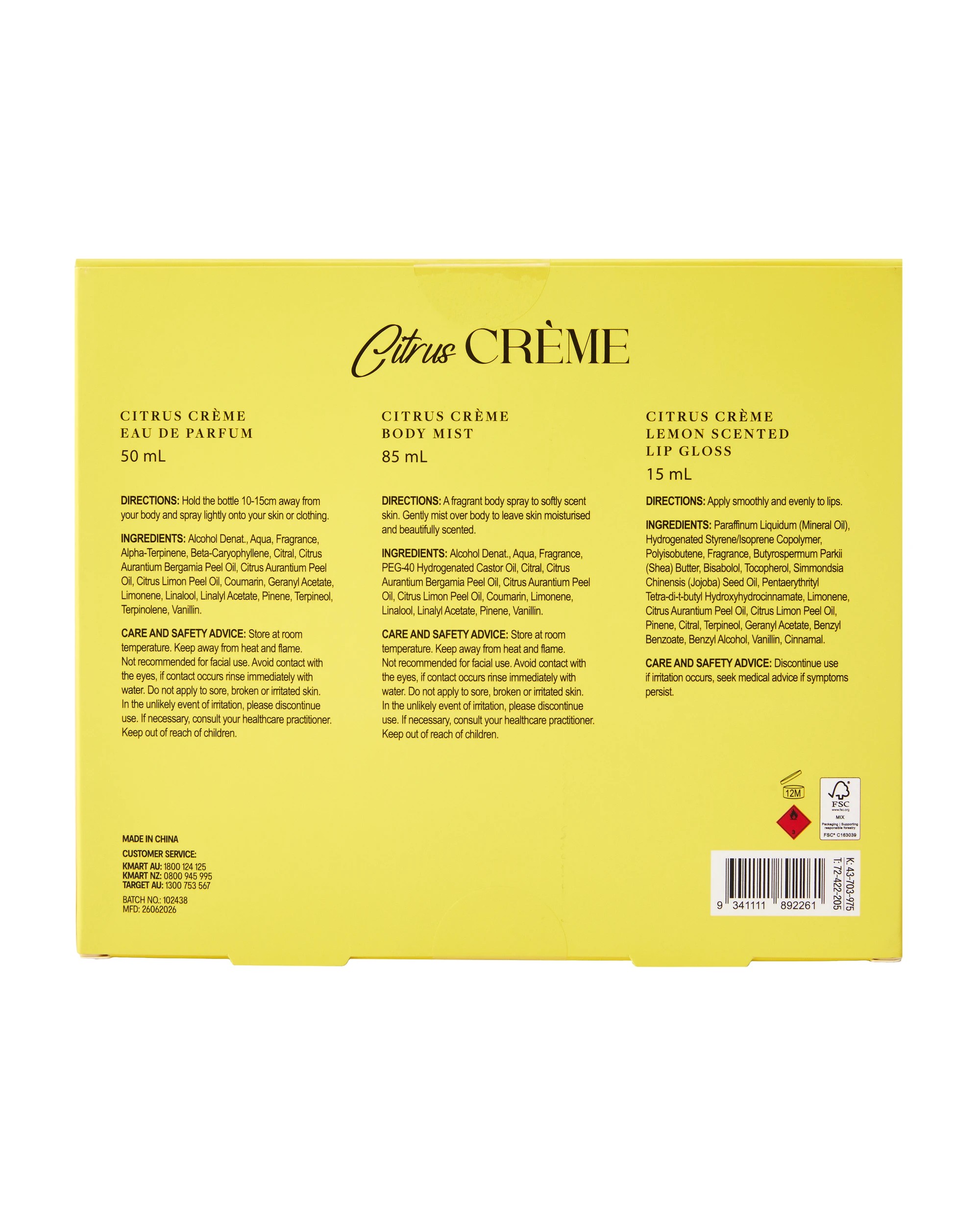 6 OXX Beauty Citrus Creme Gift Set, 6 of 6