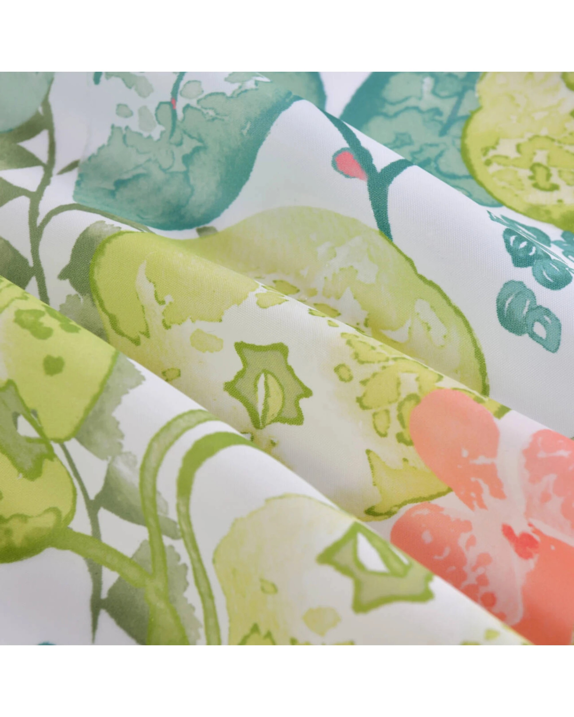 2 Sherwood Tropical Shower Curtain 180x180cm - Green, 2 of 5