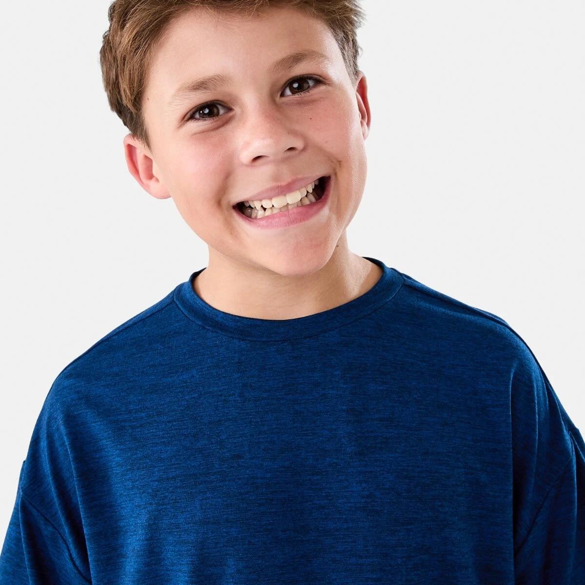 3 Active Kids T-shirt TEXTURED SPORT BLUE, 3 of 6