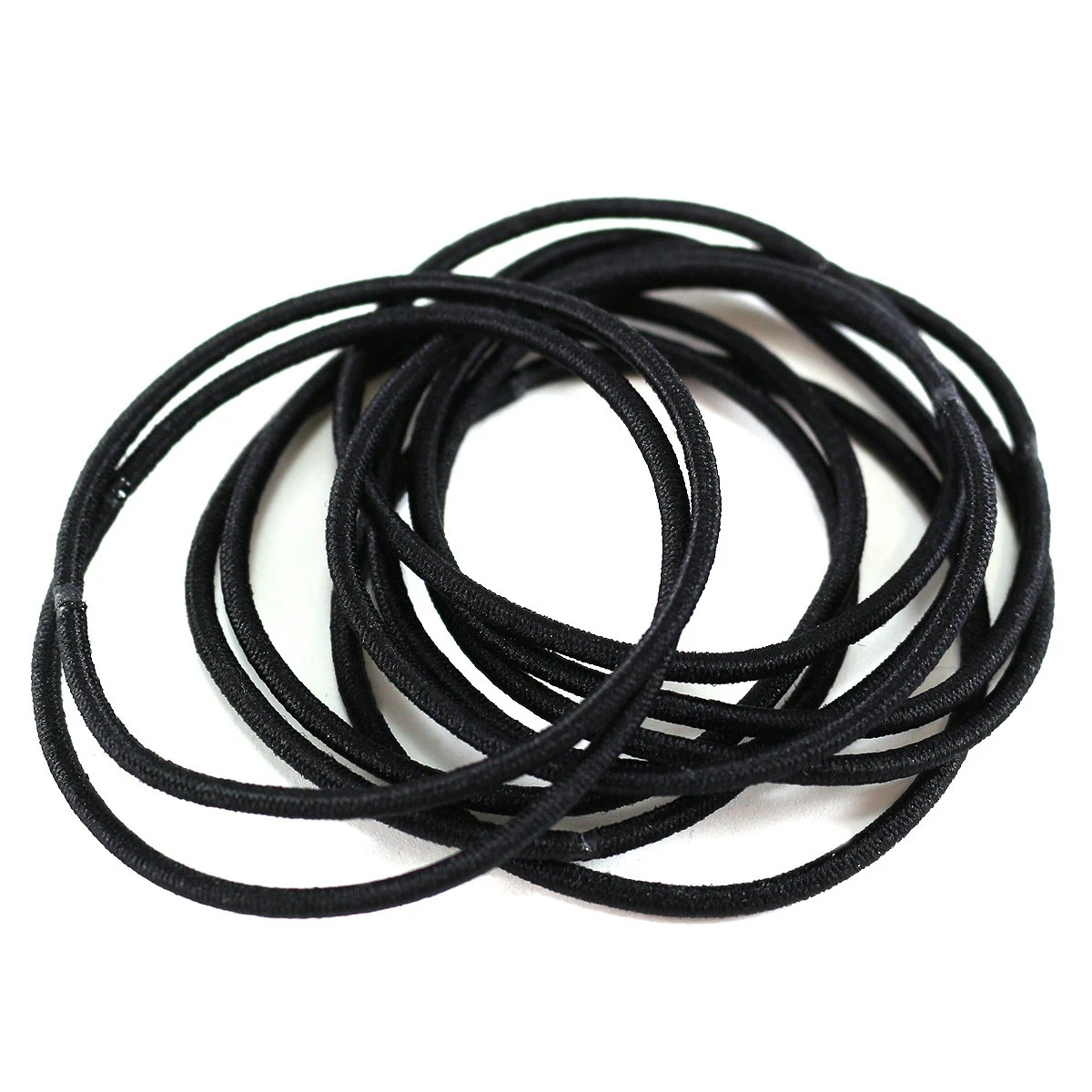 1 16 Pack Black Snagless Elastics