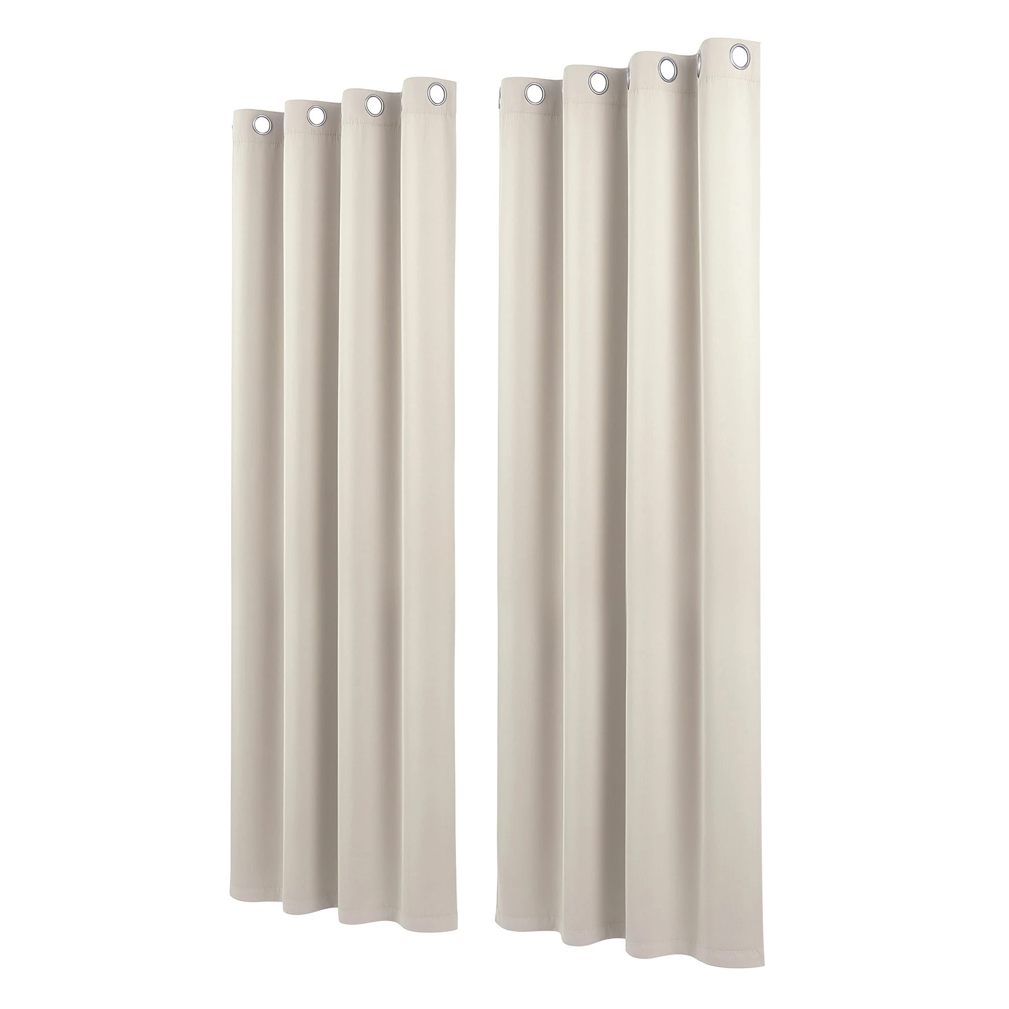 3 Artiss Blockout Curtains 2X 132x213cm Thermal Insulated Eyelet Drapes - Beige, 3 of 4
