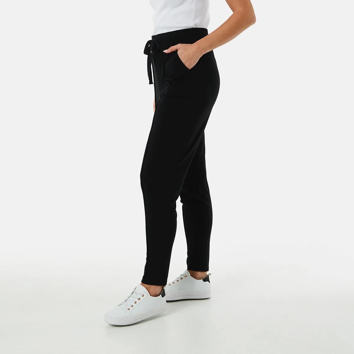 2 Relaxed Knit Pants Black, 2 of 5