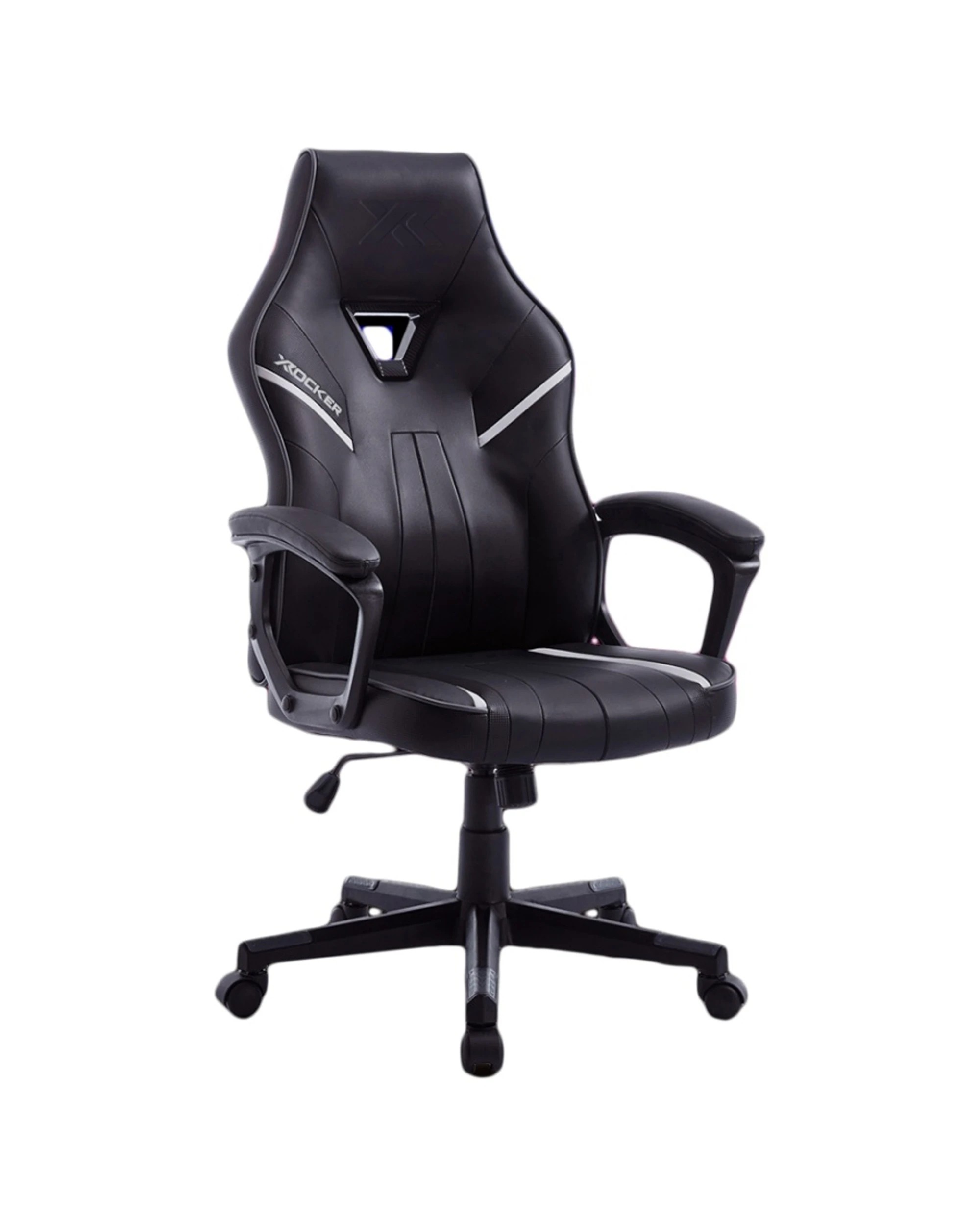 1 X-Rocker Tempest Office Gaming Chair Ergonomic Adjustable Height Seat - Black, 1 of 2